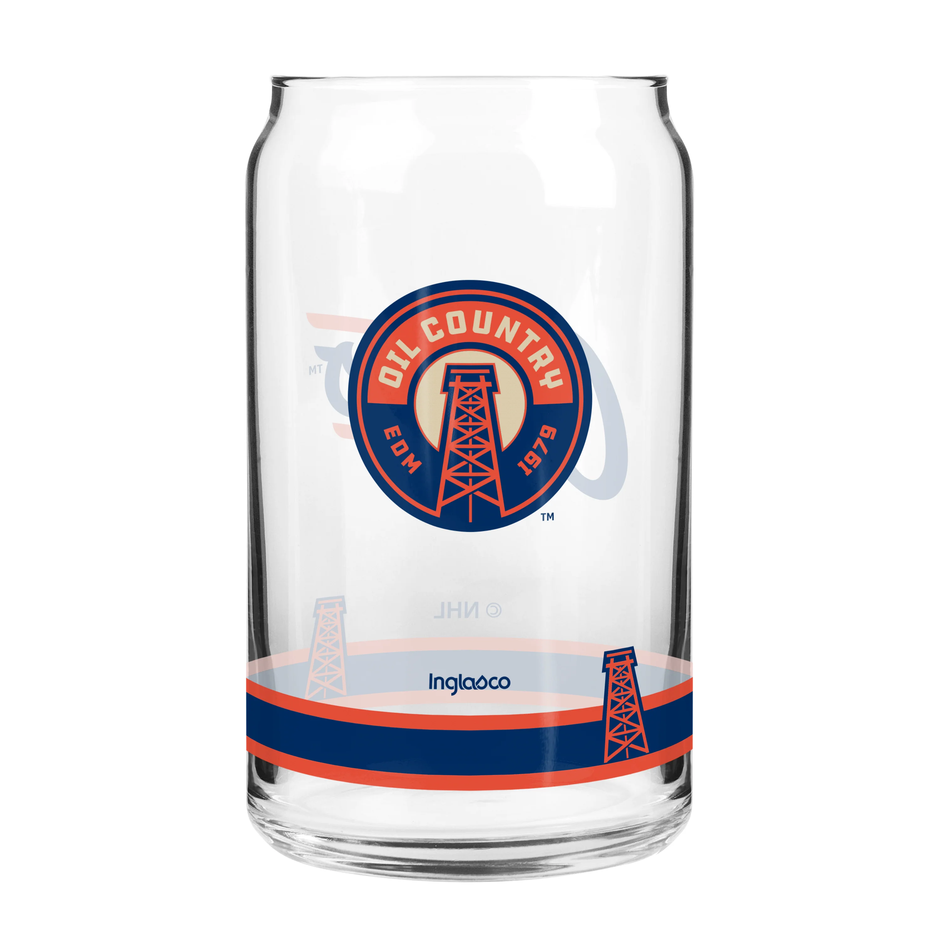 Edmonton Oilers Alternate Logo 16 oz Can Glass - Image 2