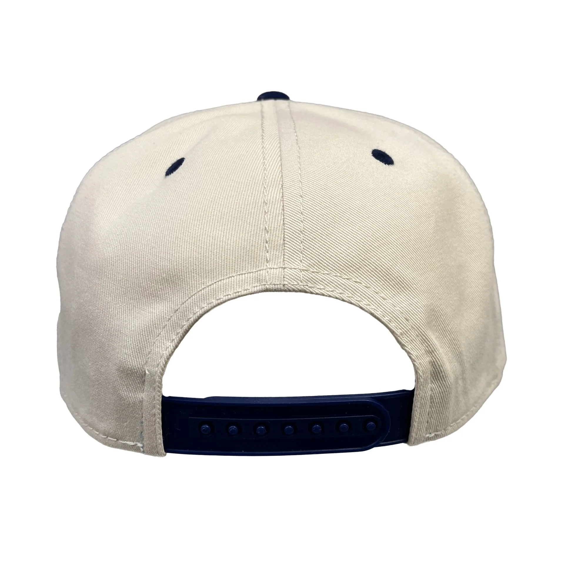 Edmonton Oilers American Needle Cream & Blue Alternate Logo Wrangler Snapback Hat - Image 2