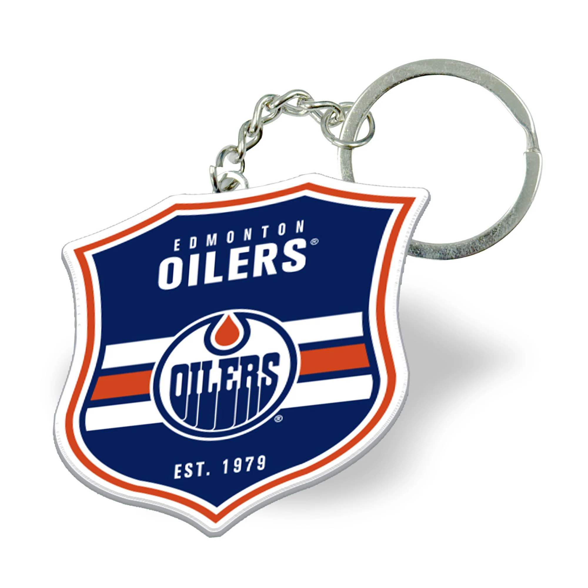 Edmonton Oilers Badge Logo Keychain