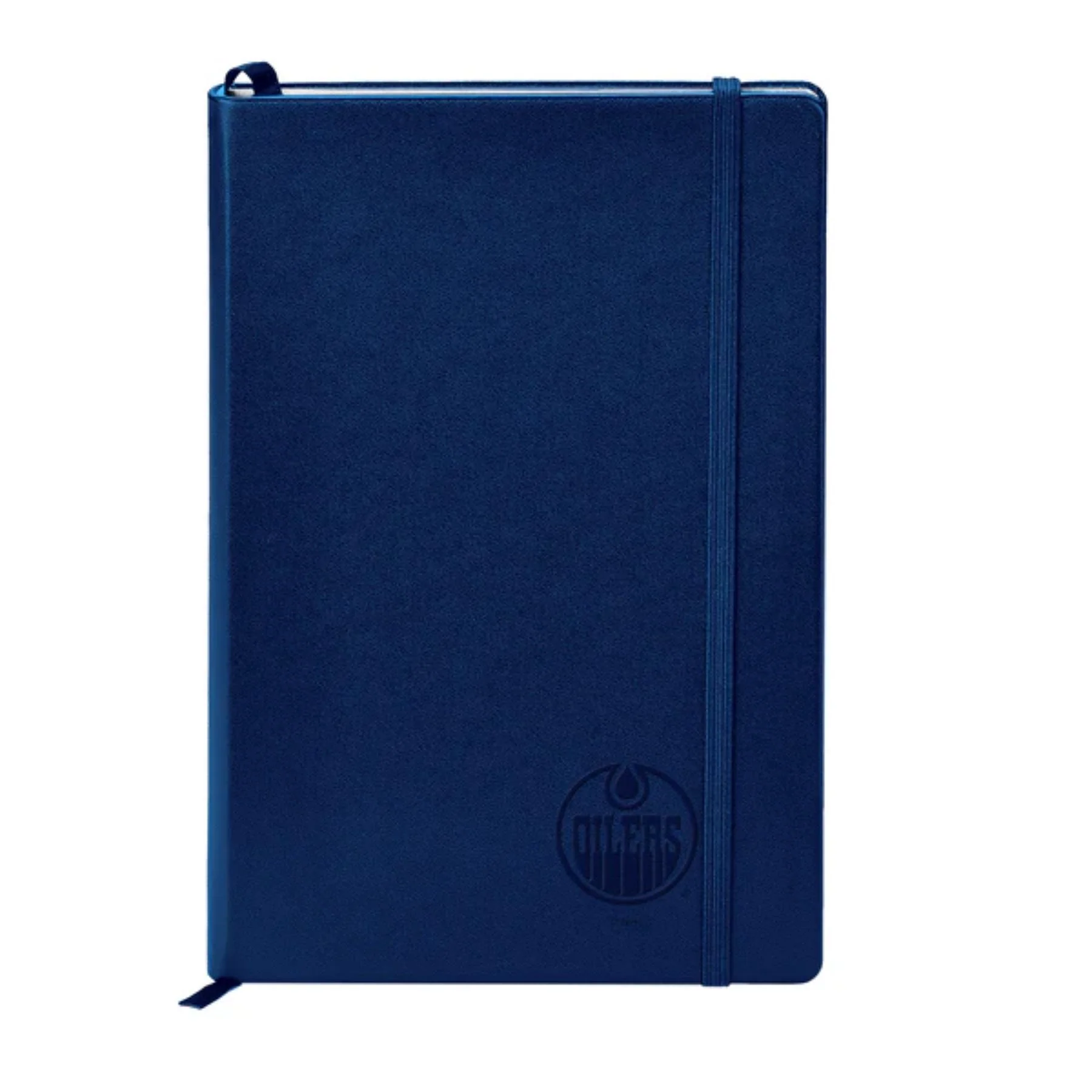 Edmonton Oilers Blue Embossed Journal