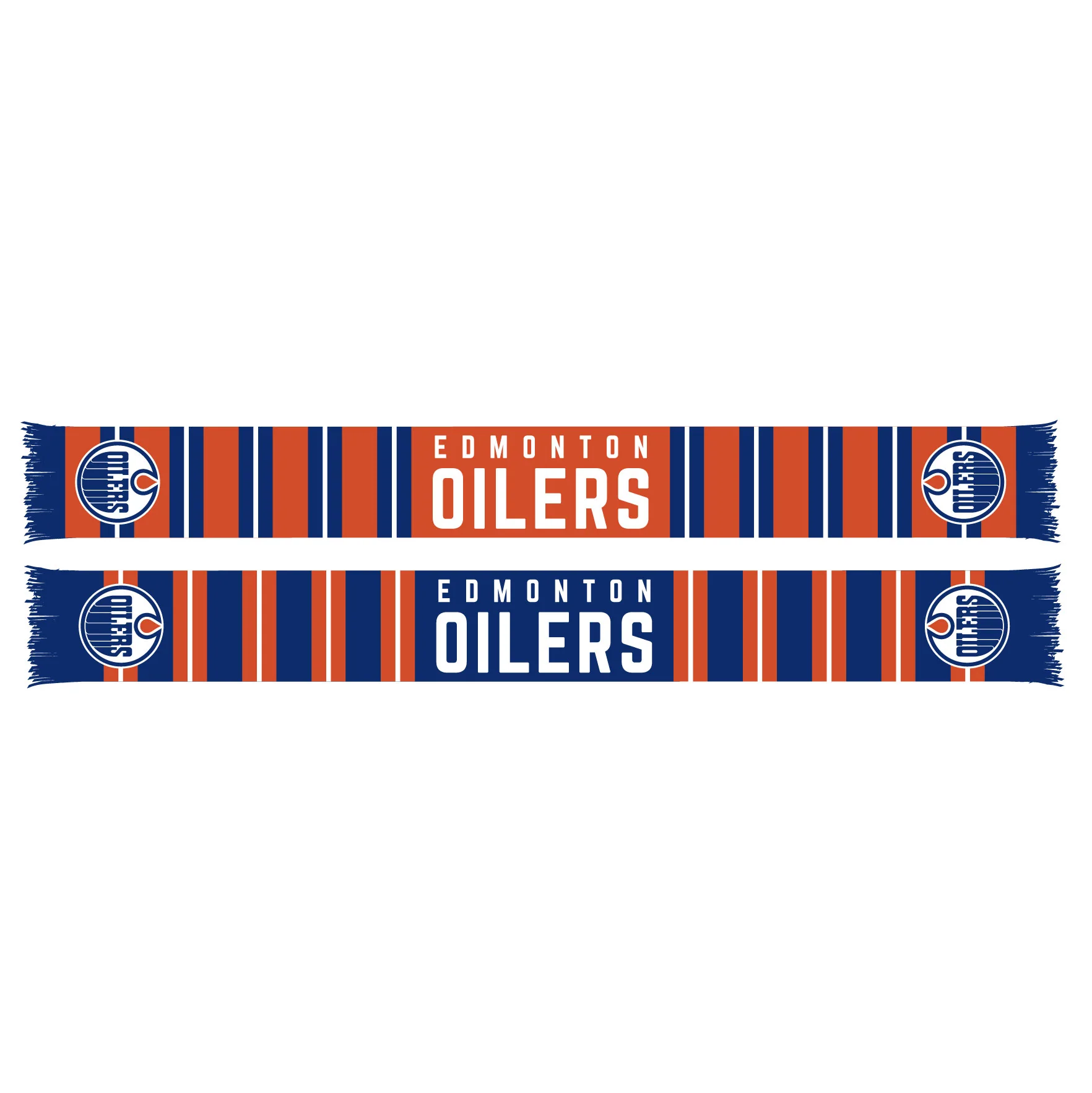 Edmonton Oilers Blue & Orange Bars Scarf