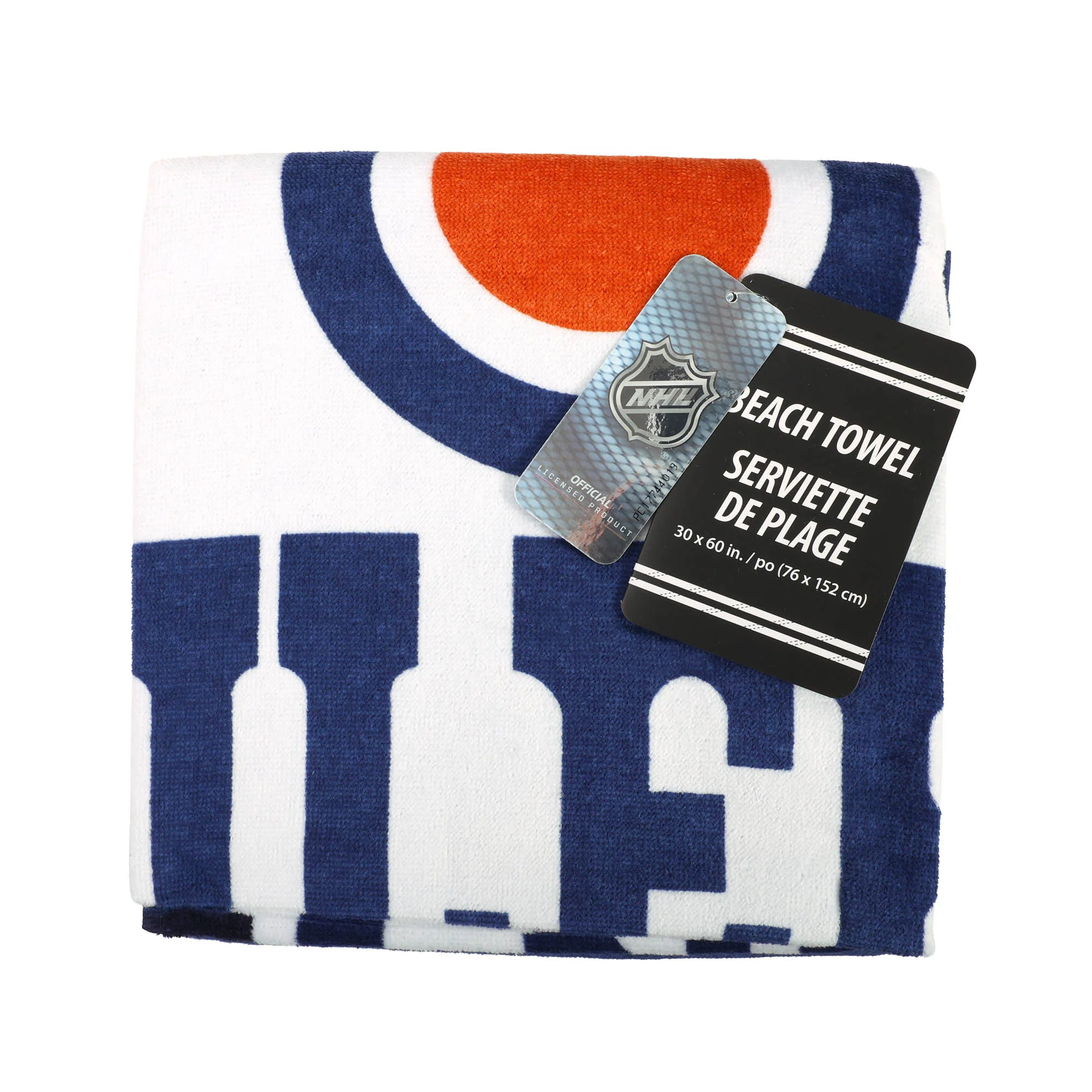 Edmonton Oilers Blue & White Home Logo 30" x 60" Beach Towel - Image 5