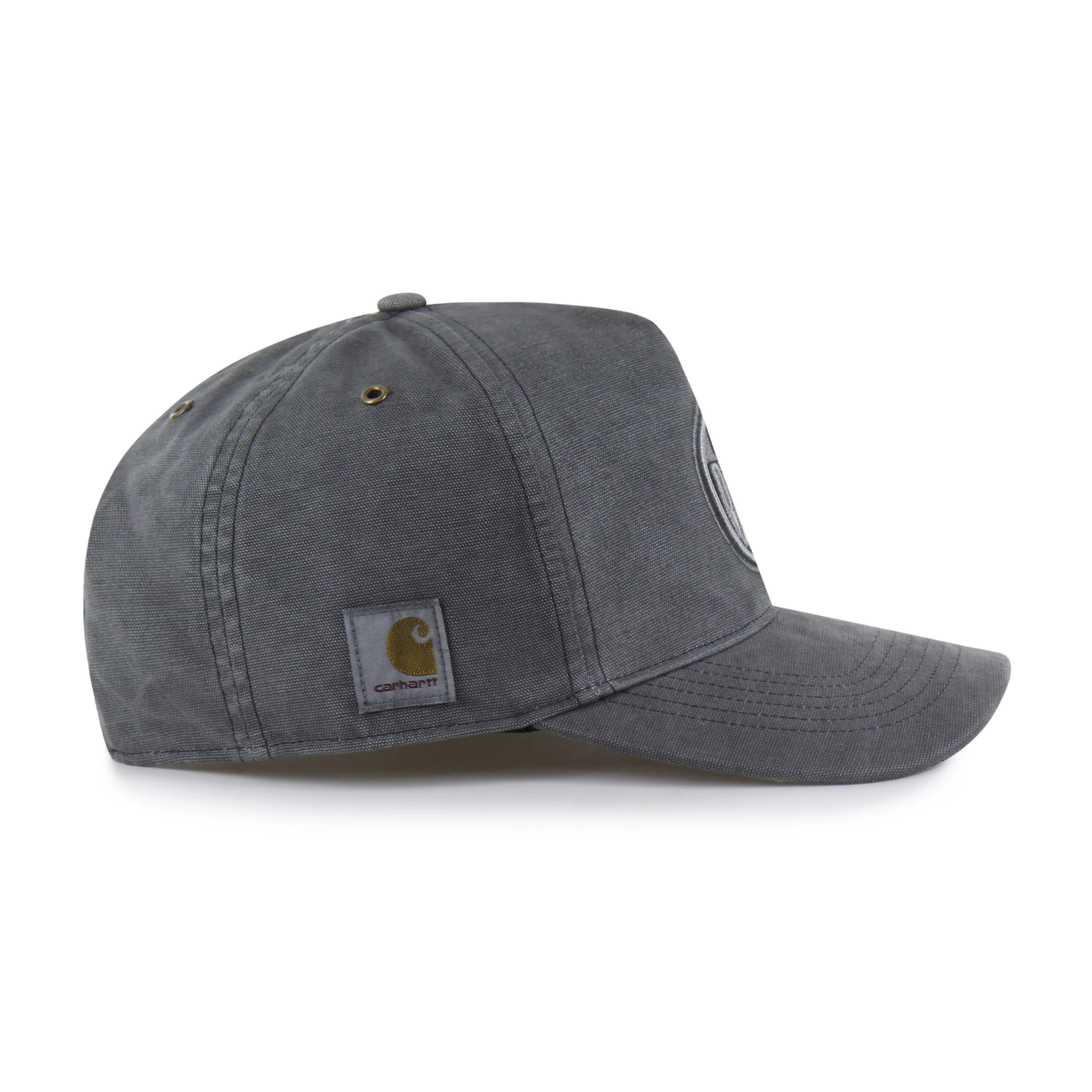 Edmonton Oilers Carhartt '47 Grey Tonal Garment Dyed Hitch Snapback Hat - Image 4