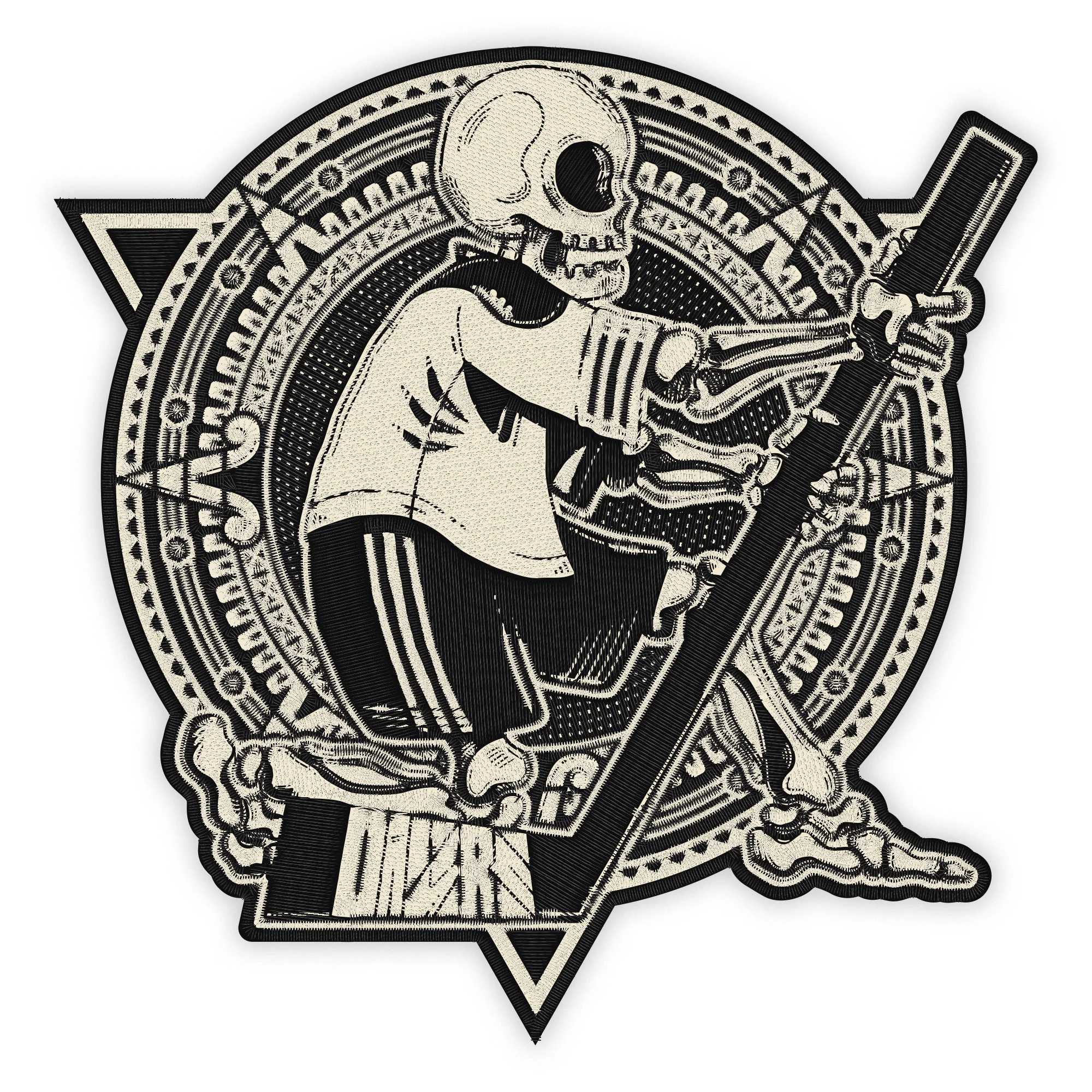Edmonton Oilers Dia de los Muertos (Day of the Dead) Main Logo Patch