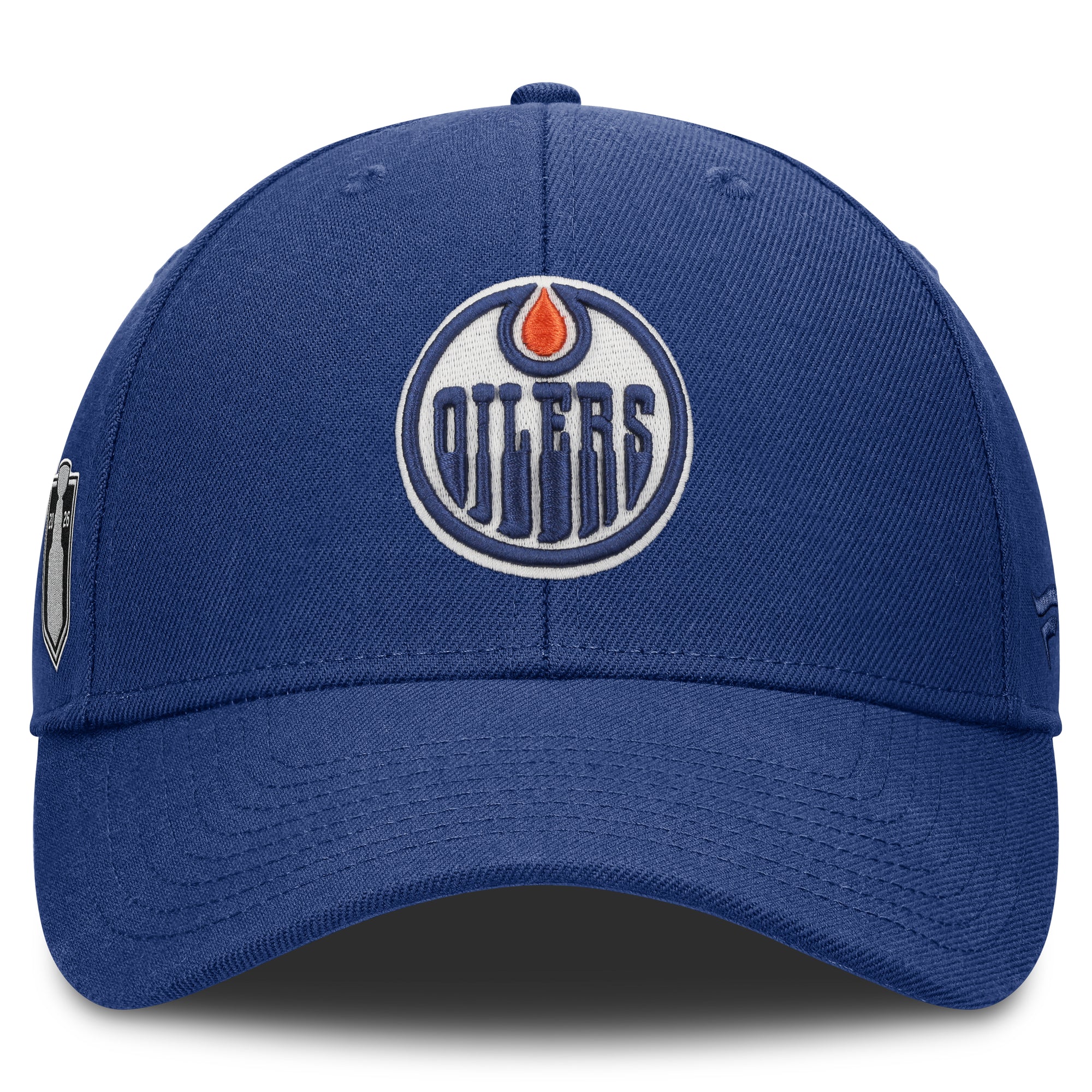 Edmonton Oilers Fanatics 2026 Stanley Cup Playoffs Participant Blue Adjustable Hat - Image 3
