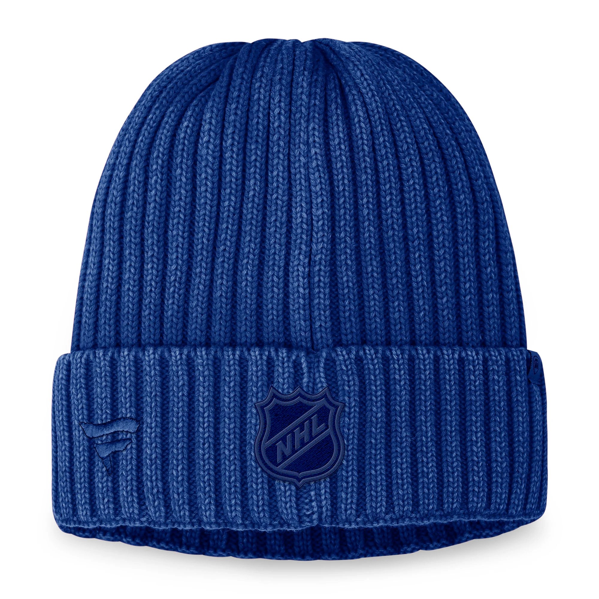Edmonton Oilers Fanatics Authentic Pro Road Blue Bleach Cotton Toque - Image 2