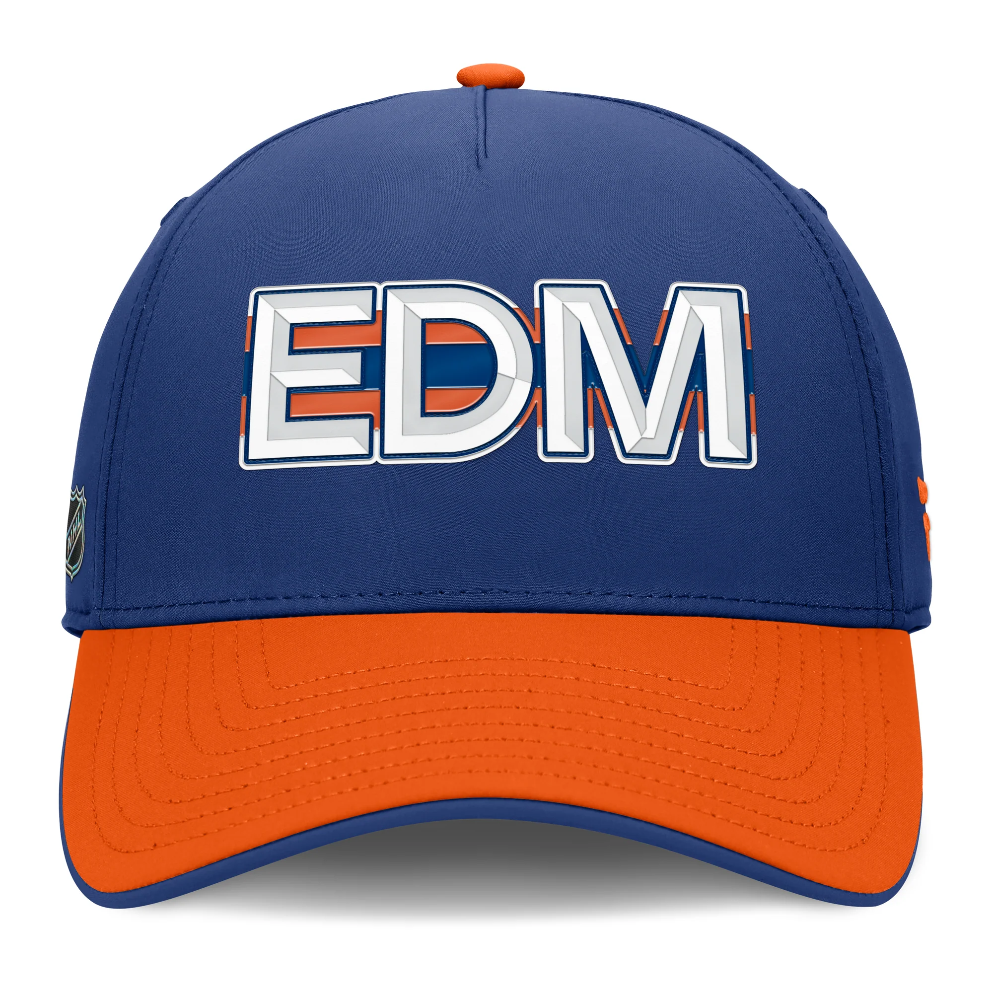 Edmonton Oilers Fanatics Blue 2025-26 Authentic Pro Rink 9 Flex Hat - Image 3
