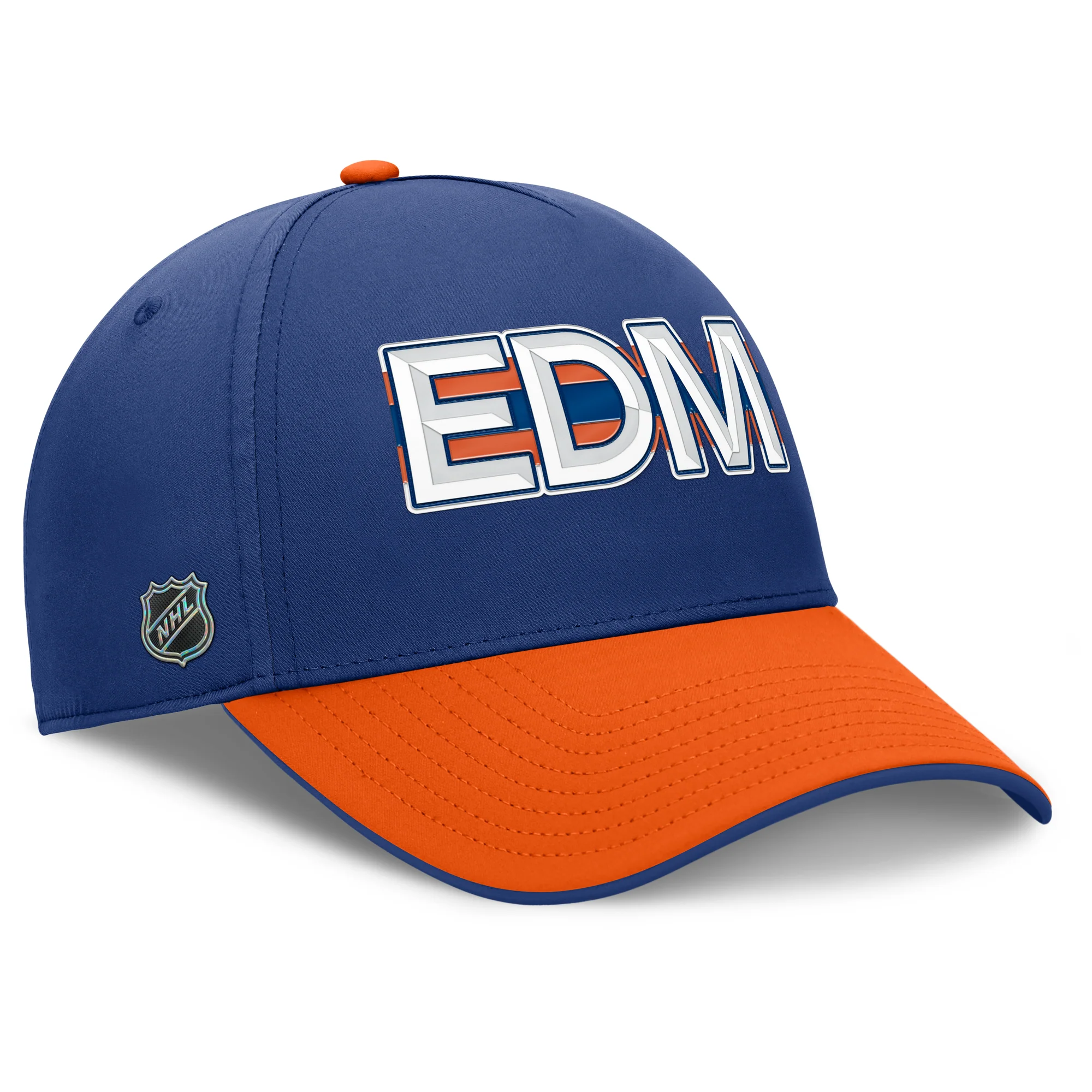 Edmonton Oilers Fanatics Blue 2025-26 Authentic Pro Rink 9 Flex Hat - Image 4