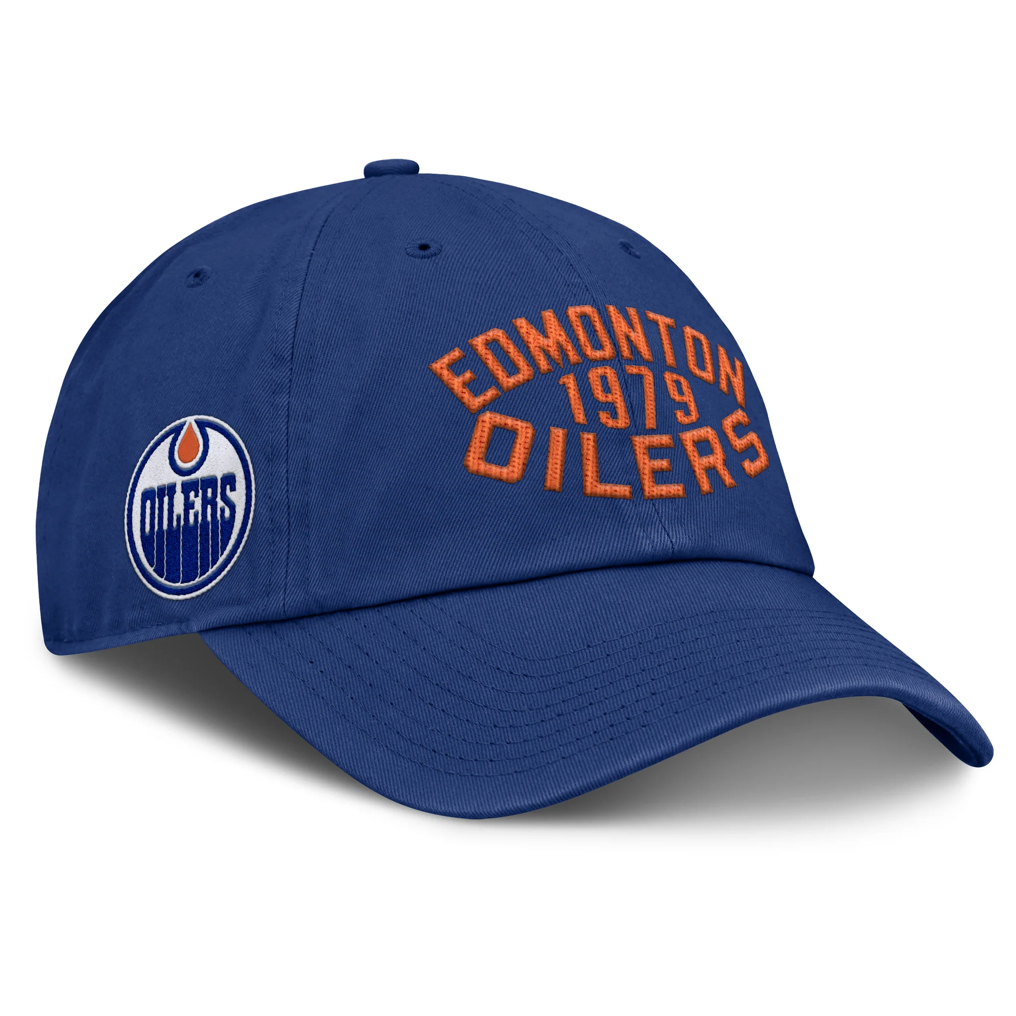 Edmonton Oilers Fanatics Blue Archer Unstructured Adjustable Hat - Image 4