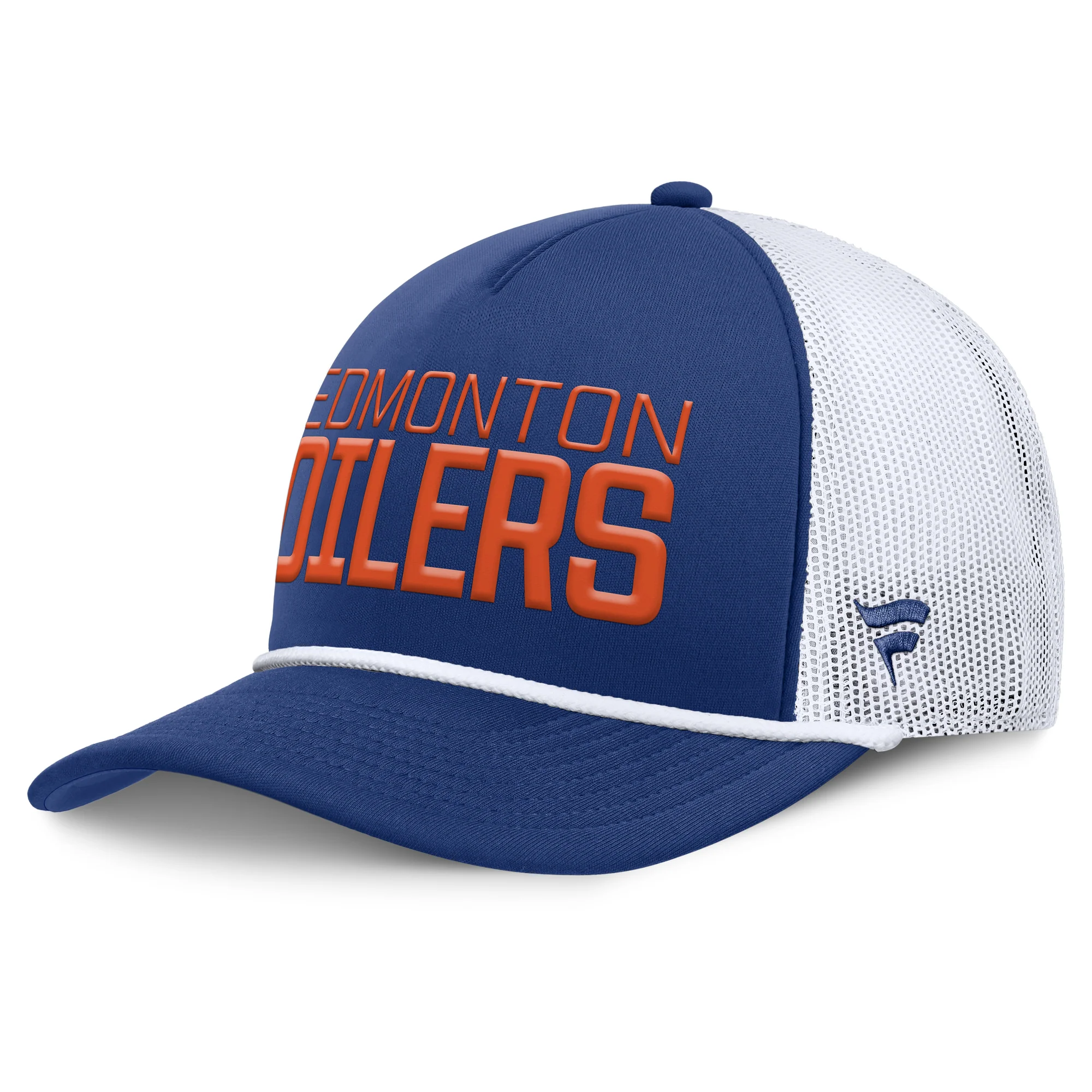 Edmonton Oilers Fanatics Blue Dutch Pinch Panel A-Frame Mesh Snapback Hat