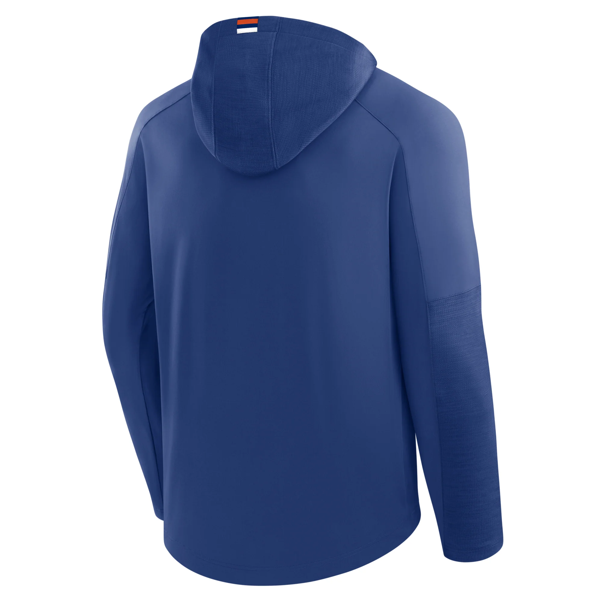 Edmonton Oilers Fanatics Blue Poly Hooded Long Sleeve Shirt - Image 2