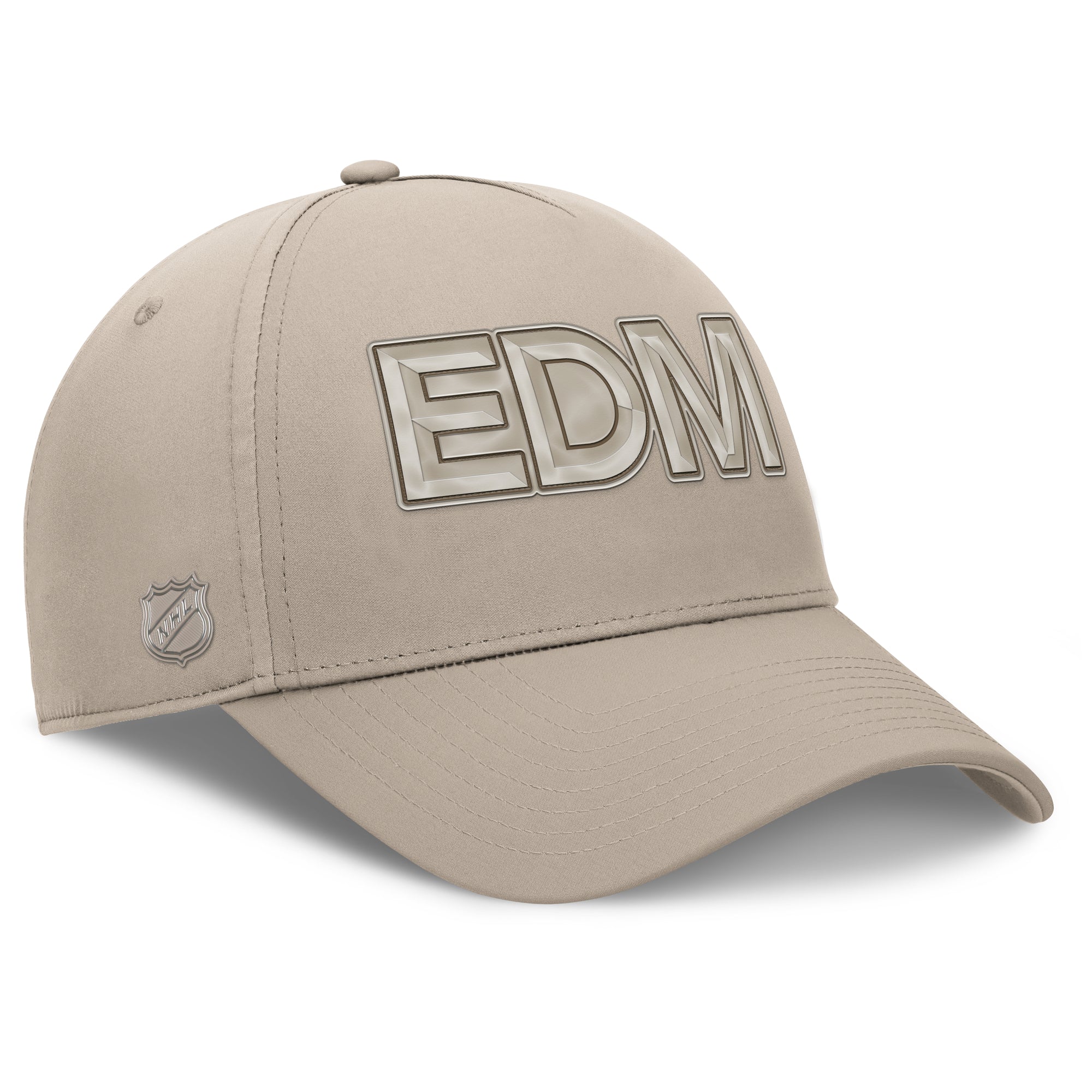 Edmonton Oilers Fanatics Cream 2025-26 Authentic Pro Road 4 Flex Hat - Image 4