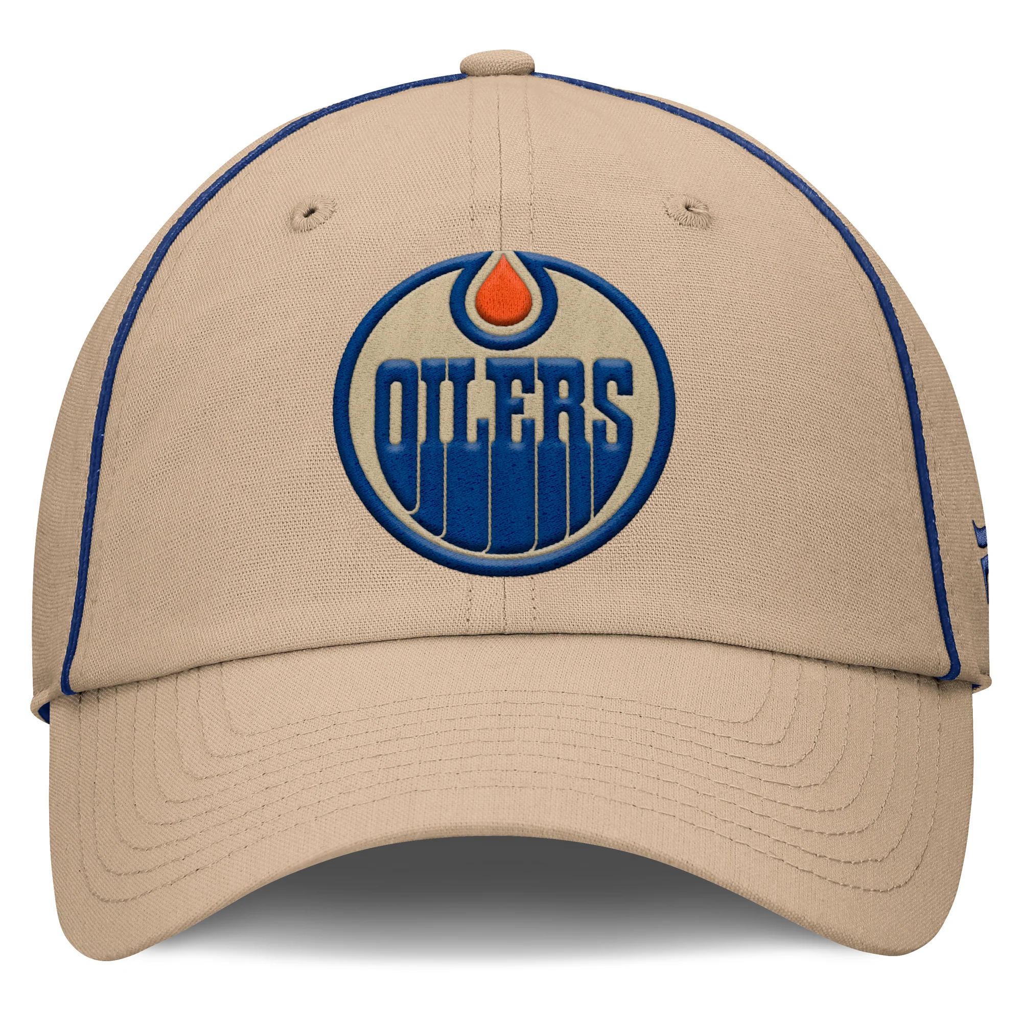 Edmonton Oilers Fanatics Cream Setoff Adjustable Hat - Image 3