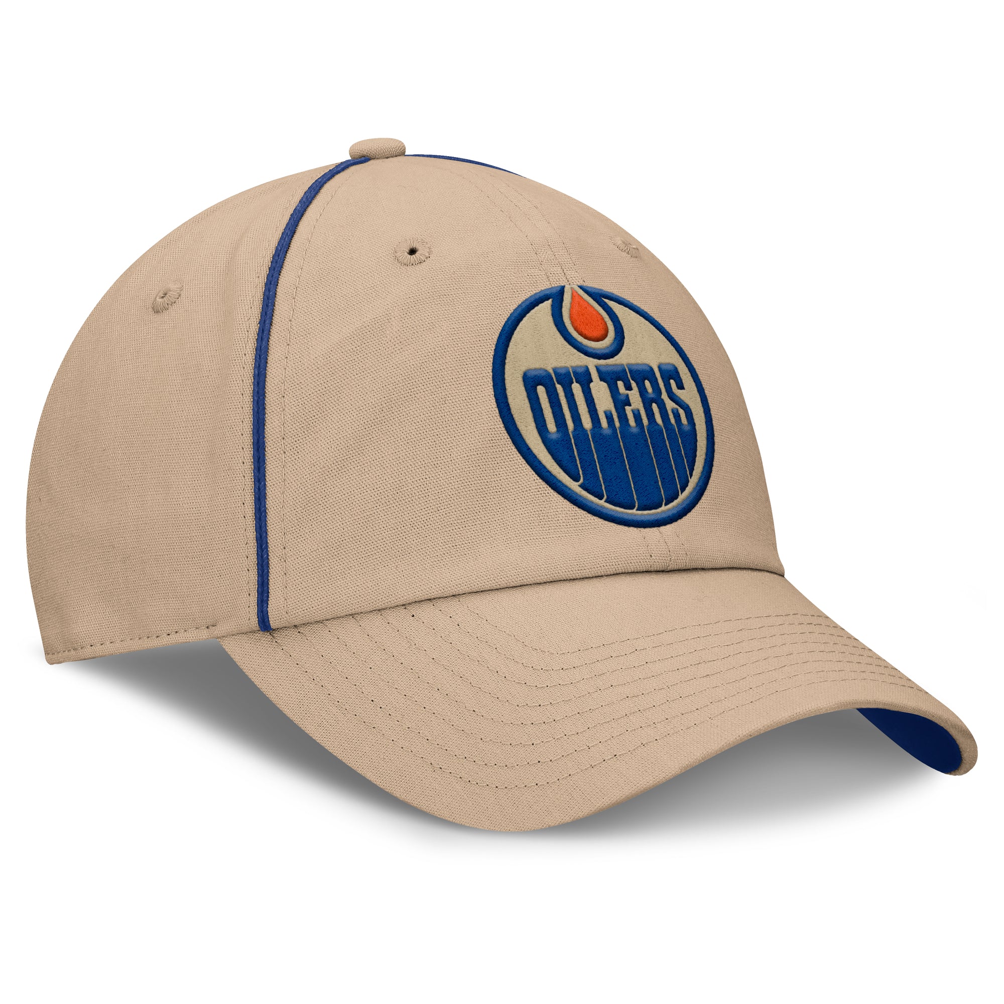 Edmonton Oilers Fanatics Cream Setoff Adjustable Hat - Image 4