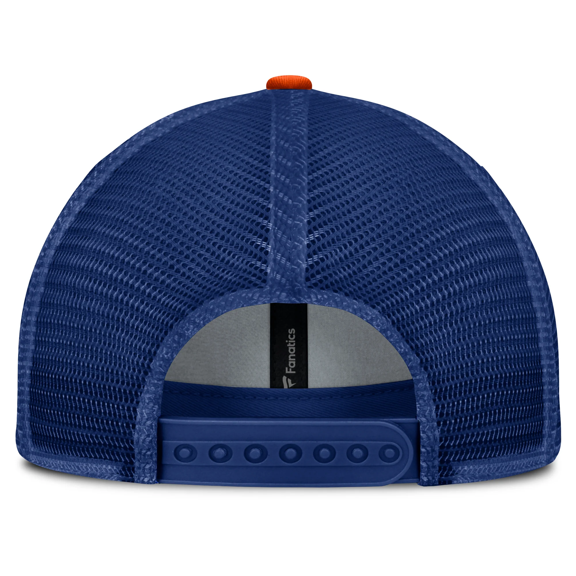 Edmonton Oilers Fanatics Fundamental One-Timer Blue Trucker Snapback Hat - Image 2