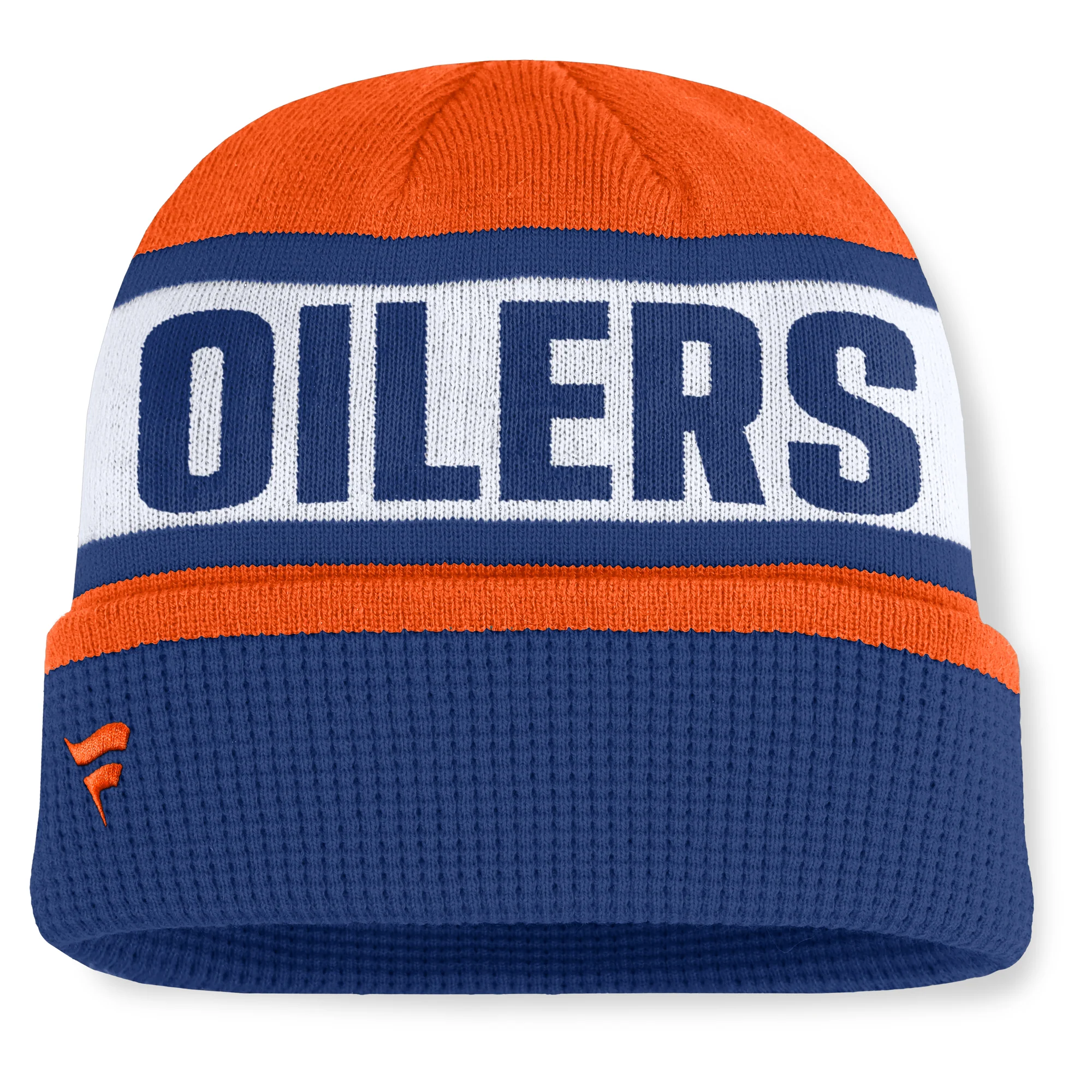 Edmonton Oilers Fanatics Orange Switchback Cuffed Toque - Image 2