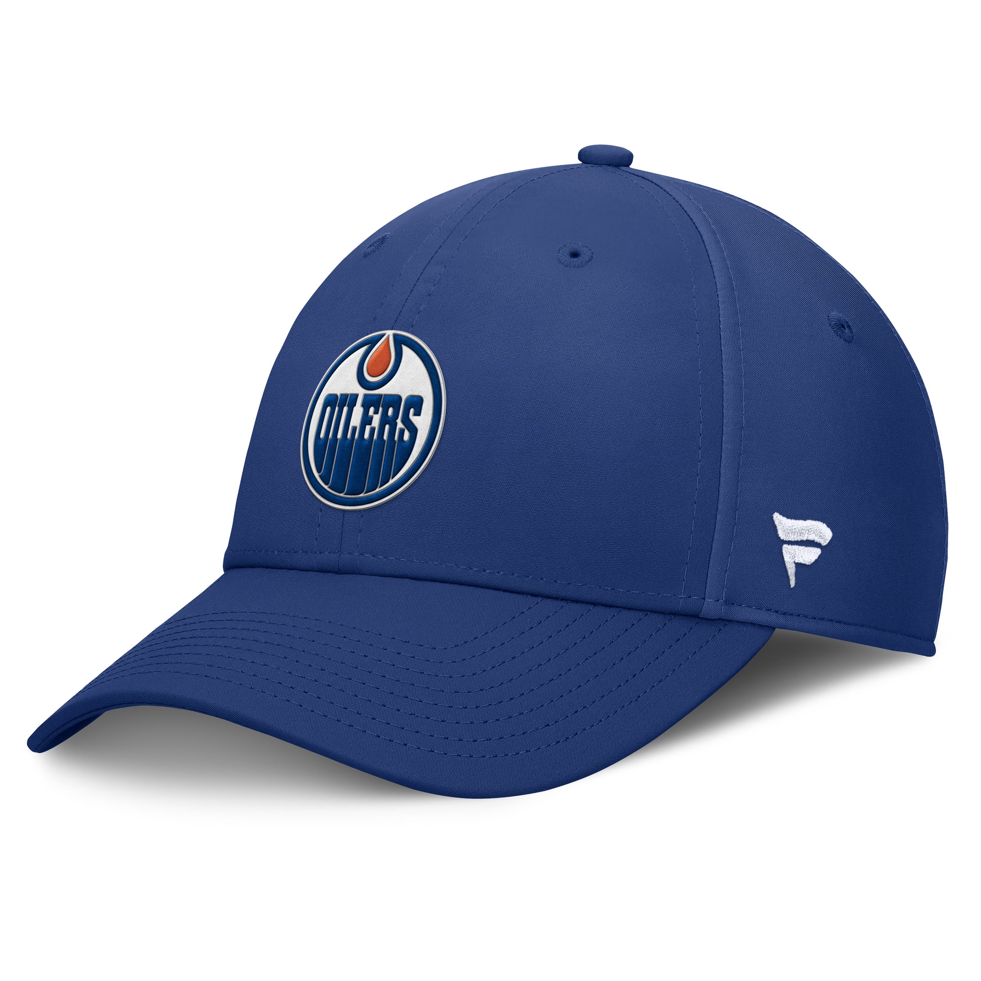 Edmonton Oilers Fanatics Patch Poly Blue Adjustable Hat