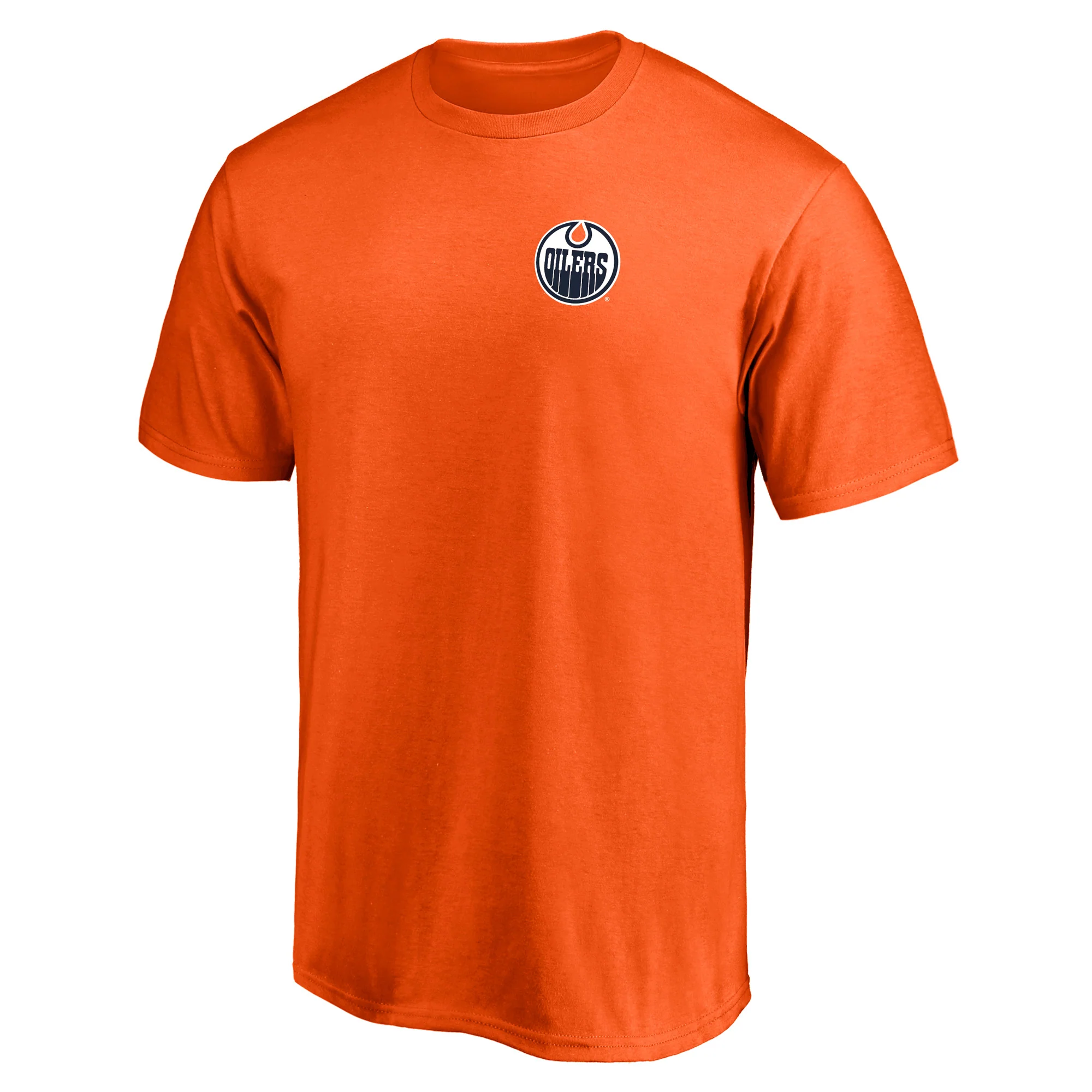 Edmonton Oilers #1 Dad Tee Orange T-Shirts - Image 3