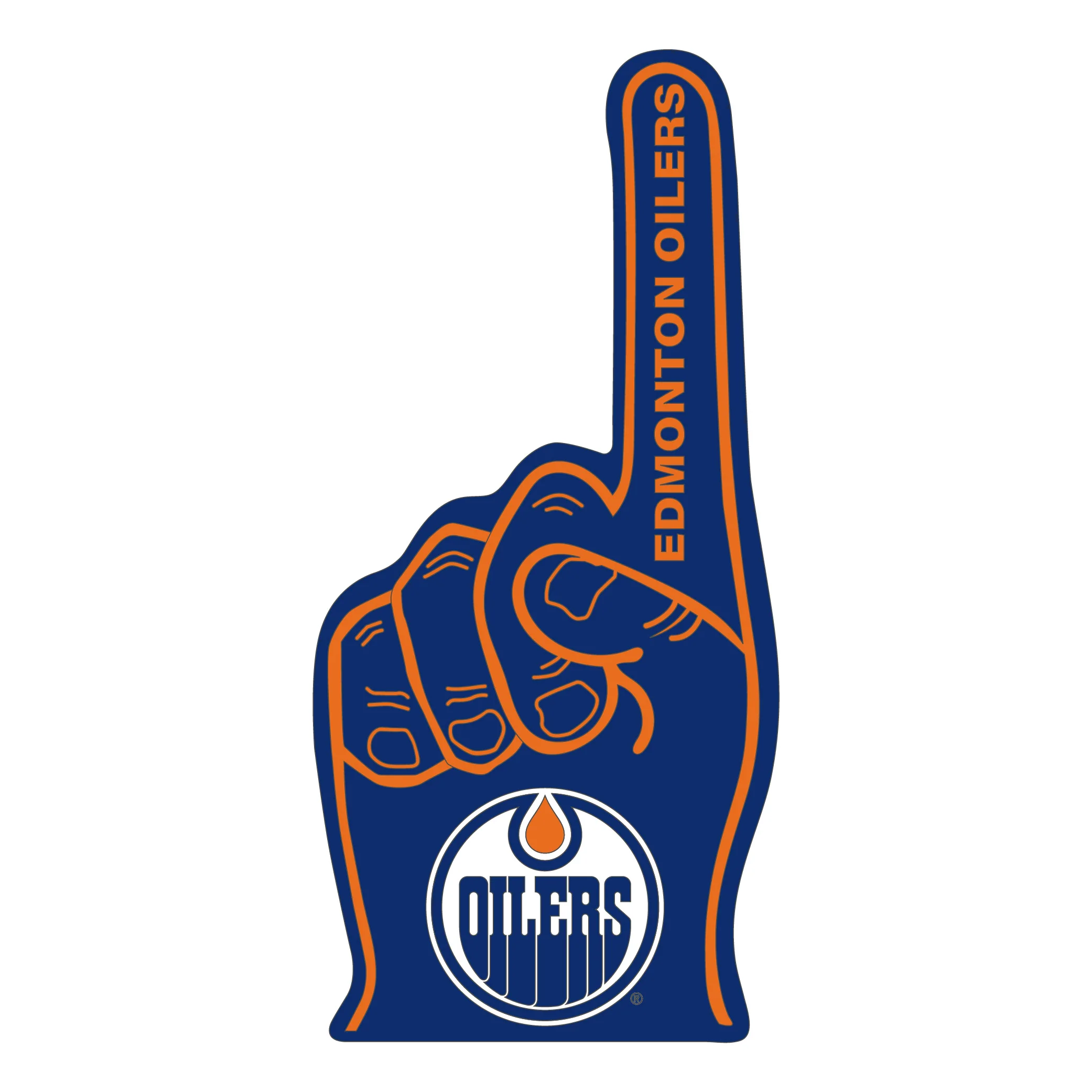 Edmonton Oilers Foam Finger Magnet