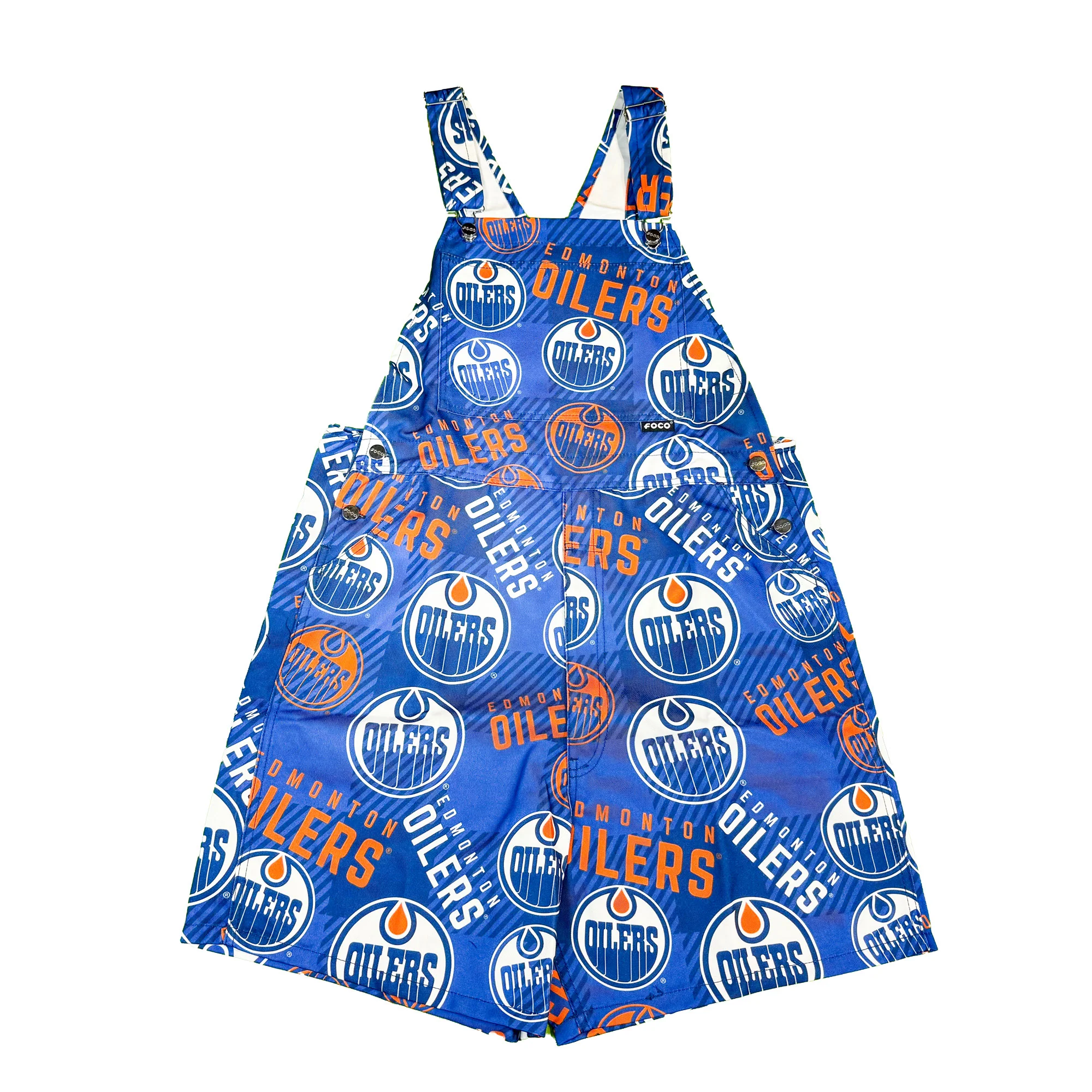 Edmonton Oilers Forever Collectibles Historic Print Blue Overalls