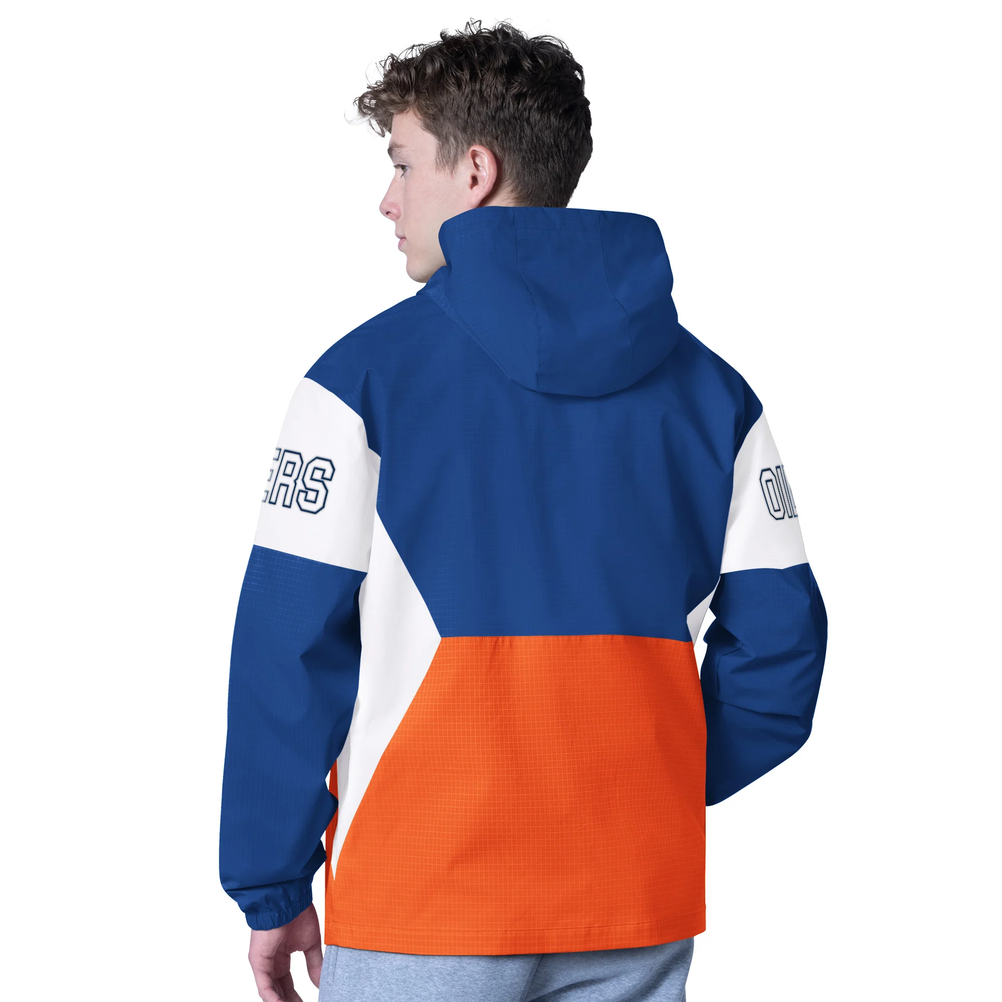 Edmonton Oilers G-III Blue Tailgate Half-Zip Jacket - Image 2