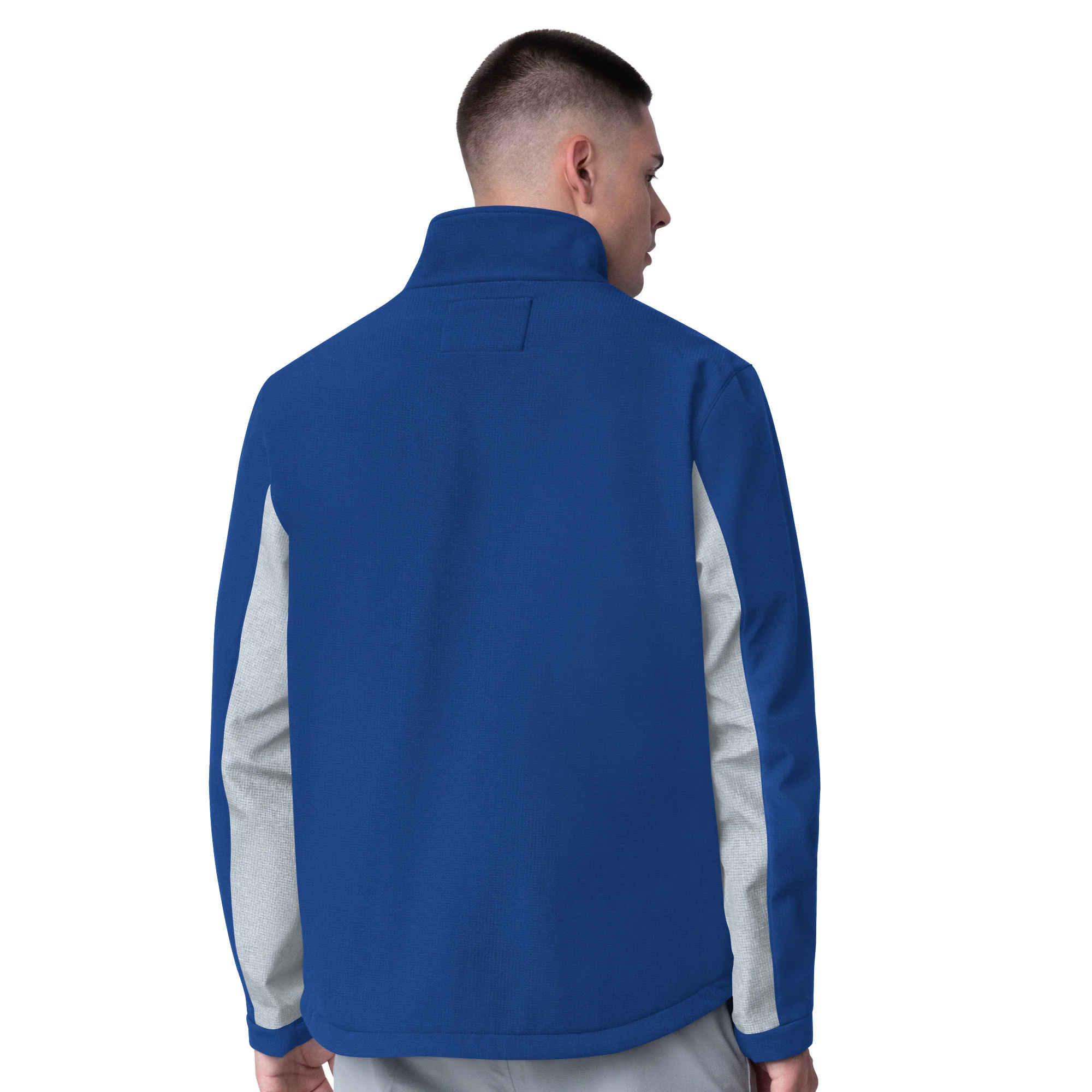 Edmonton Oilers G-III Blue Team Player Full-Zip Jacket - Image 2
