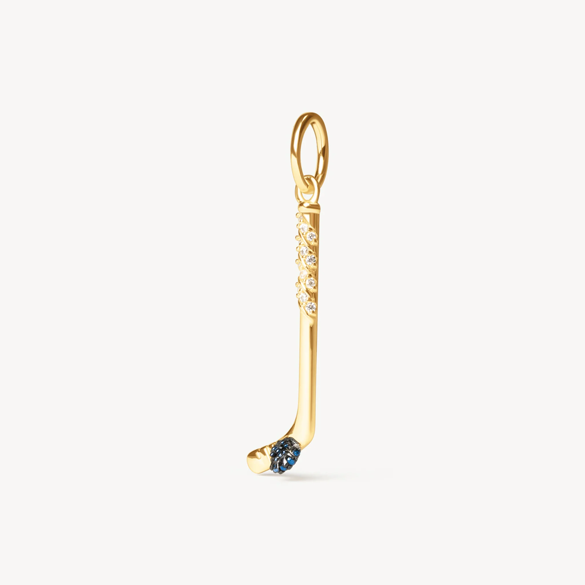 Edmonton Oilers Hillberg & Berk Gold Hockey Stick Charm