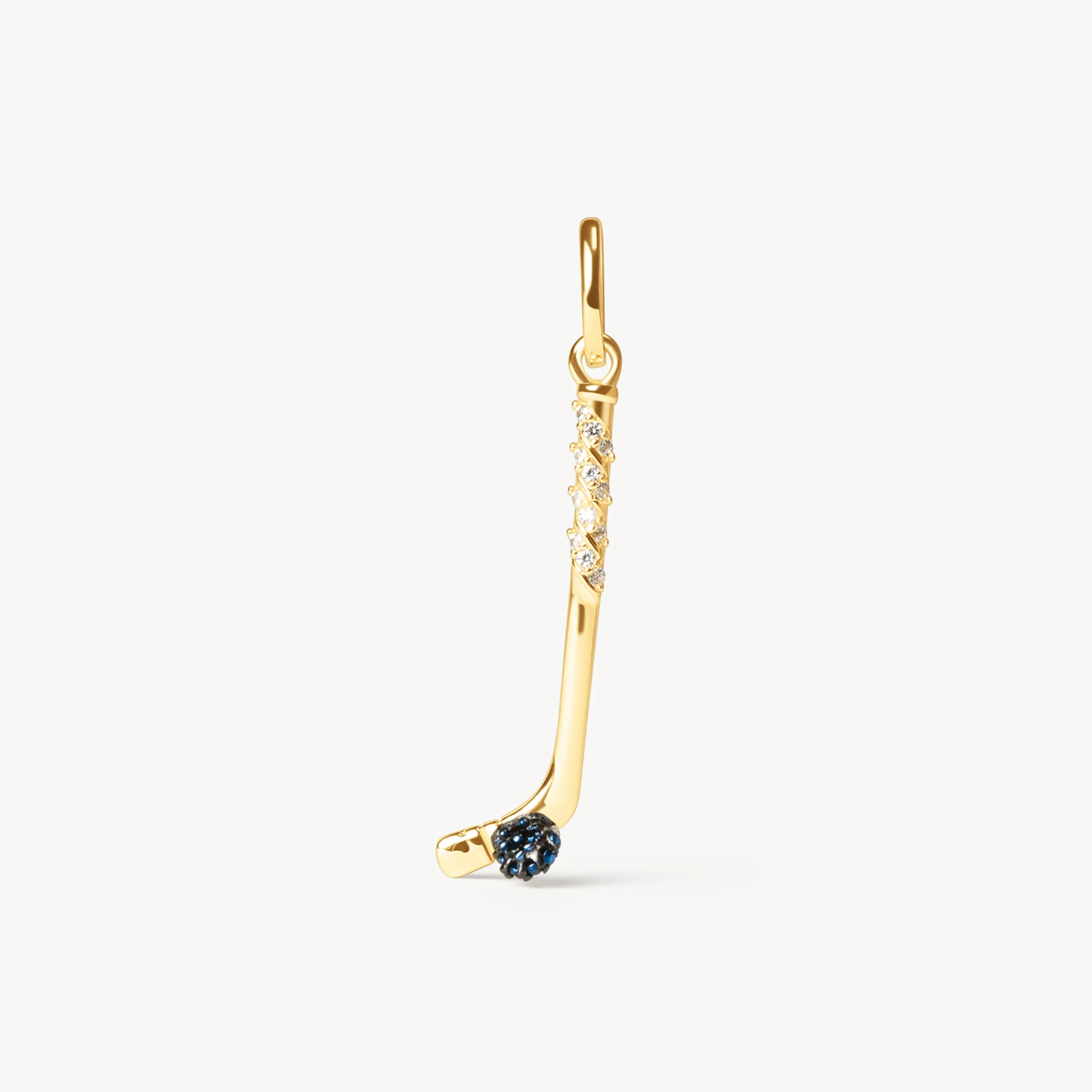 Edmonton Oilers Hillberg & Berk Gold Hockey Stick Charm - Image 3