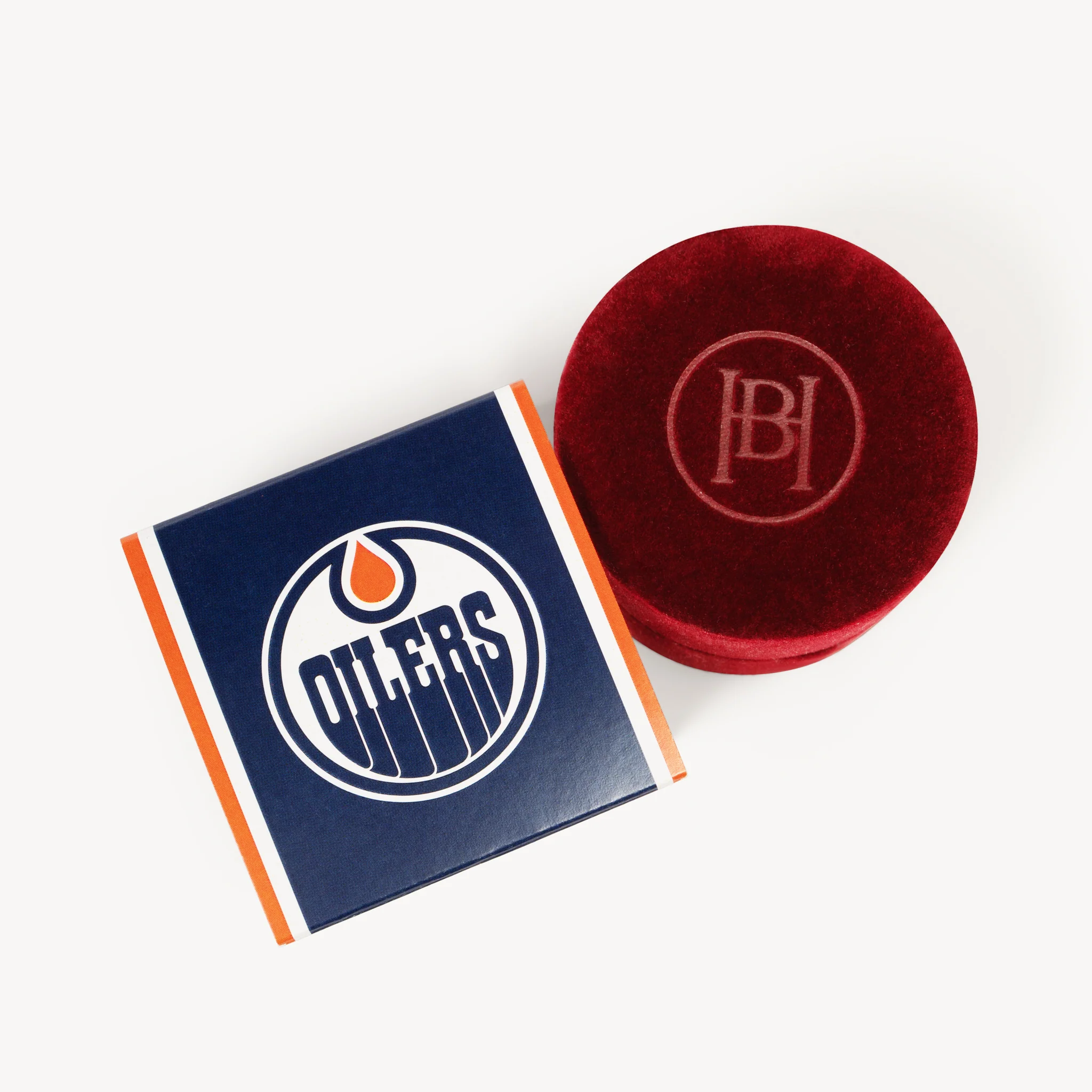 Edmonton Oilers Hillberg & Berk Orange Always On Sparkle Hoop Earrings - Image 5