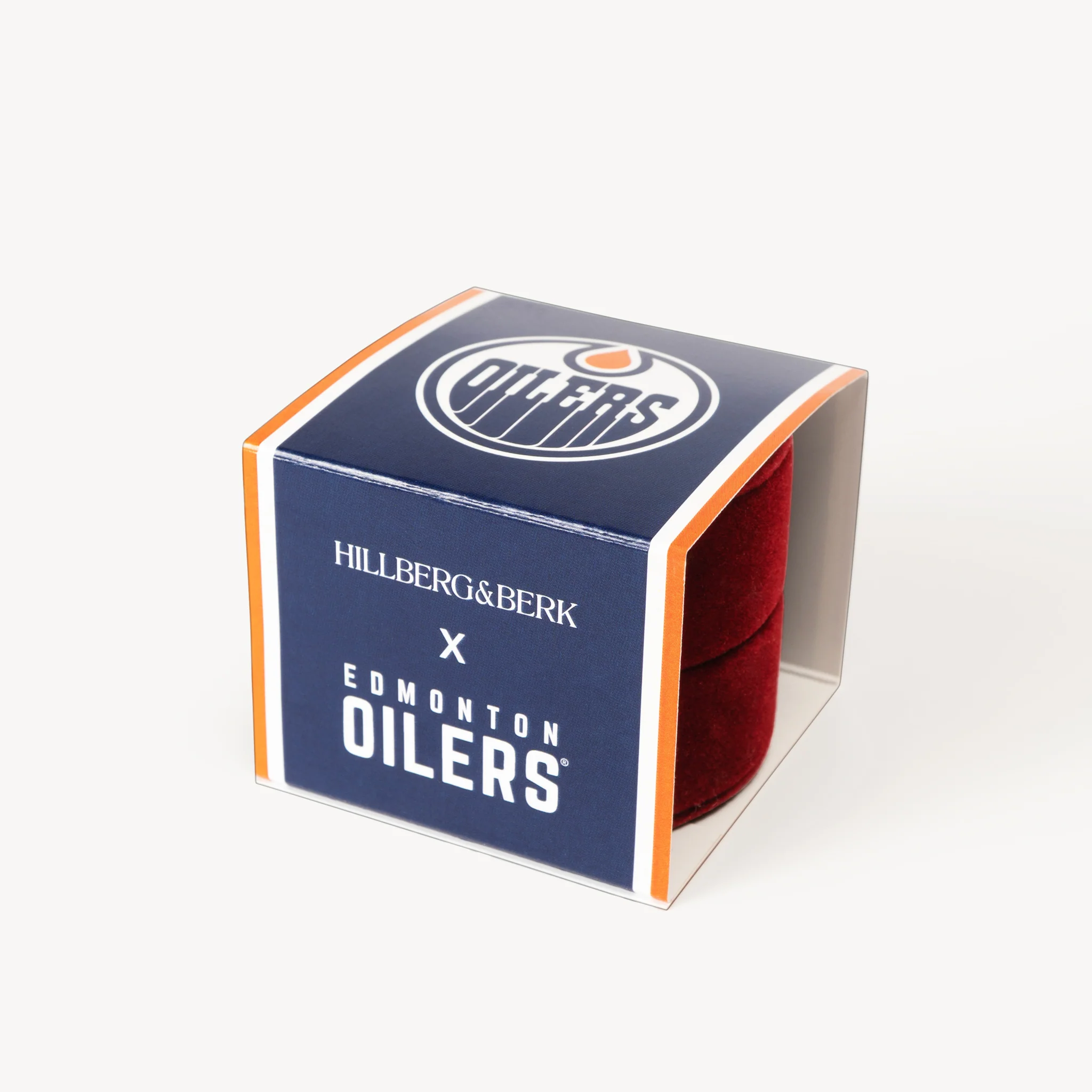 Edmonton Oilers Hillberg & Berk Orange Sparkle Ball Necklace - Image 8
