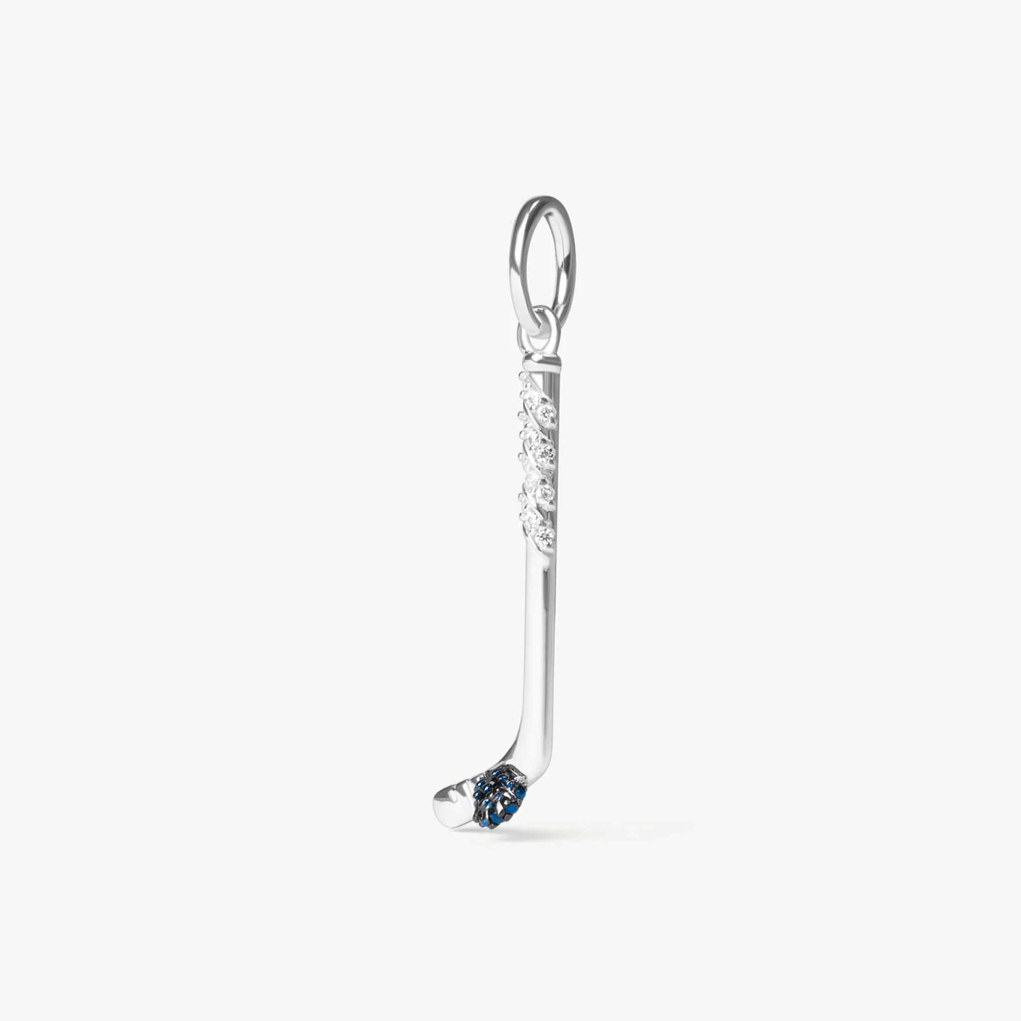 Edmonton Oilers Hillberg & Berk Silver Hockey Stick Charm