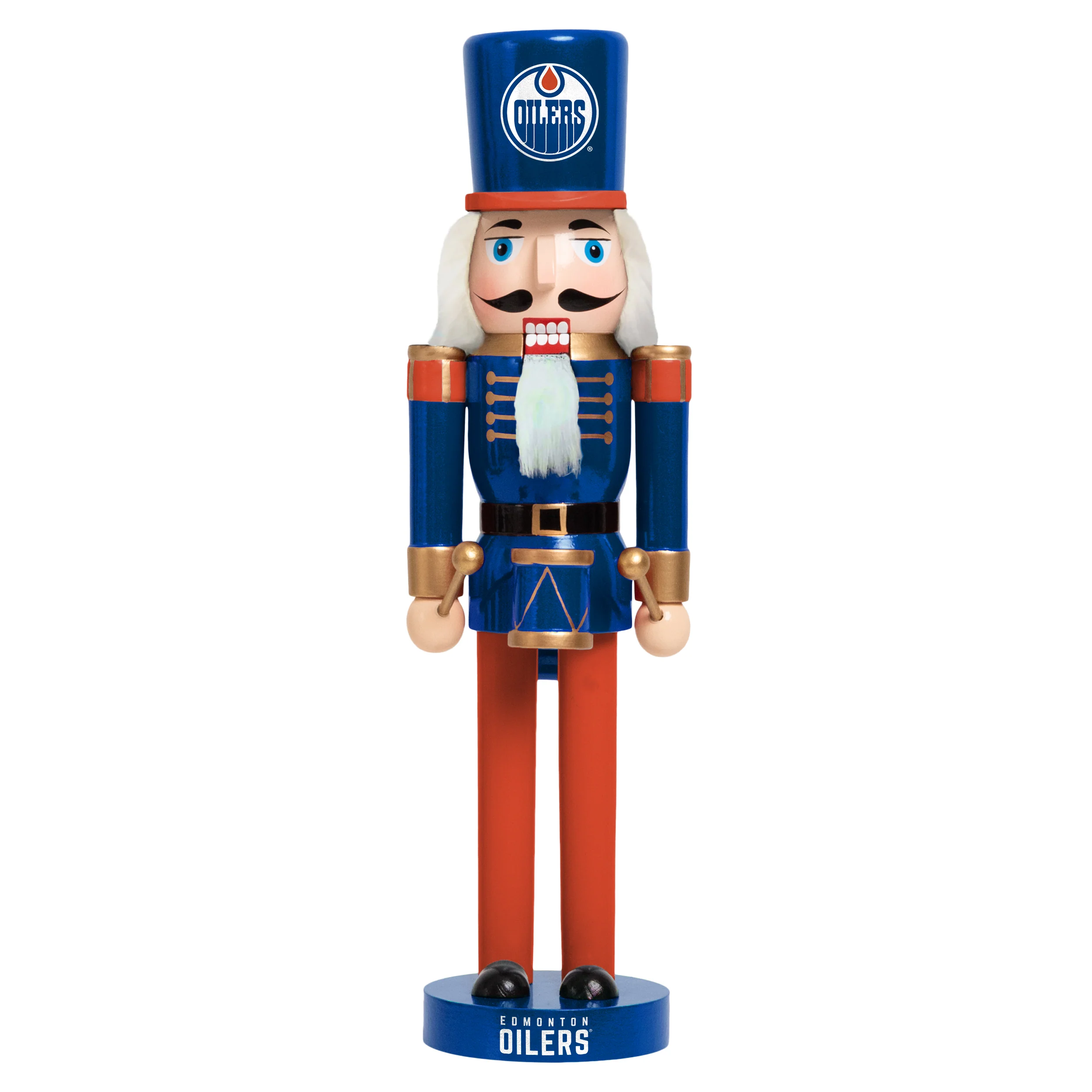Edmonton Oilers Holiday Nutcracker Figurine