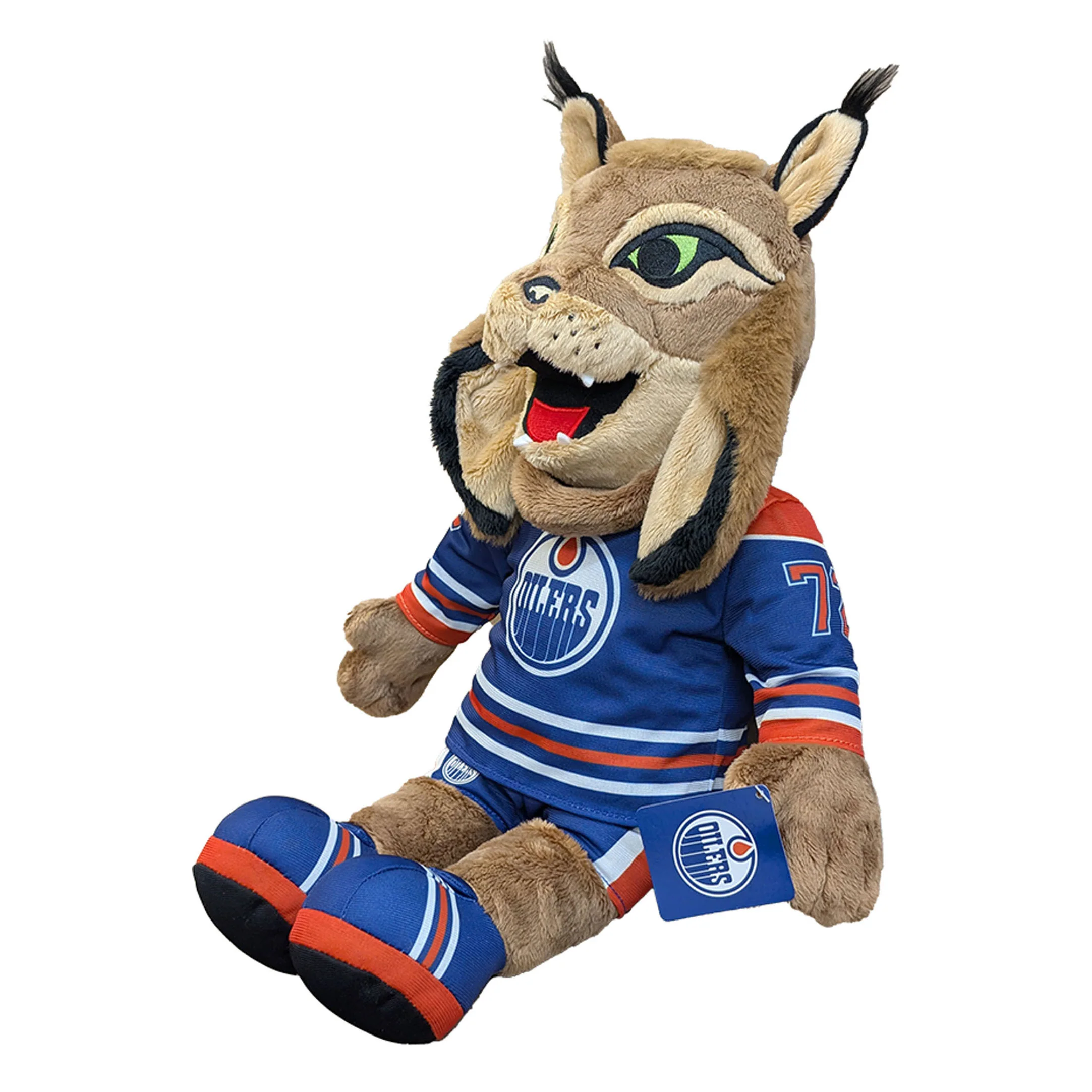 Edmonton Oilers Hunter Mascot Royal Jersey 15" Plushie Toy - Image 2