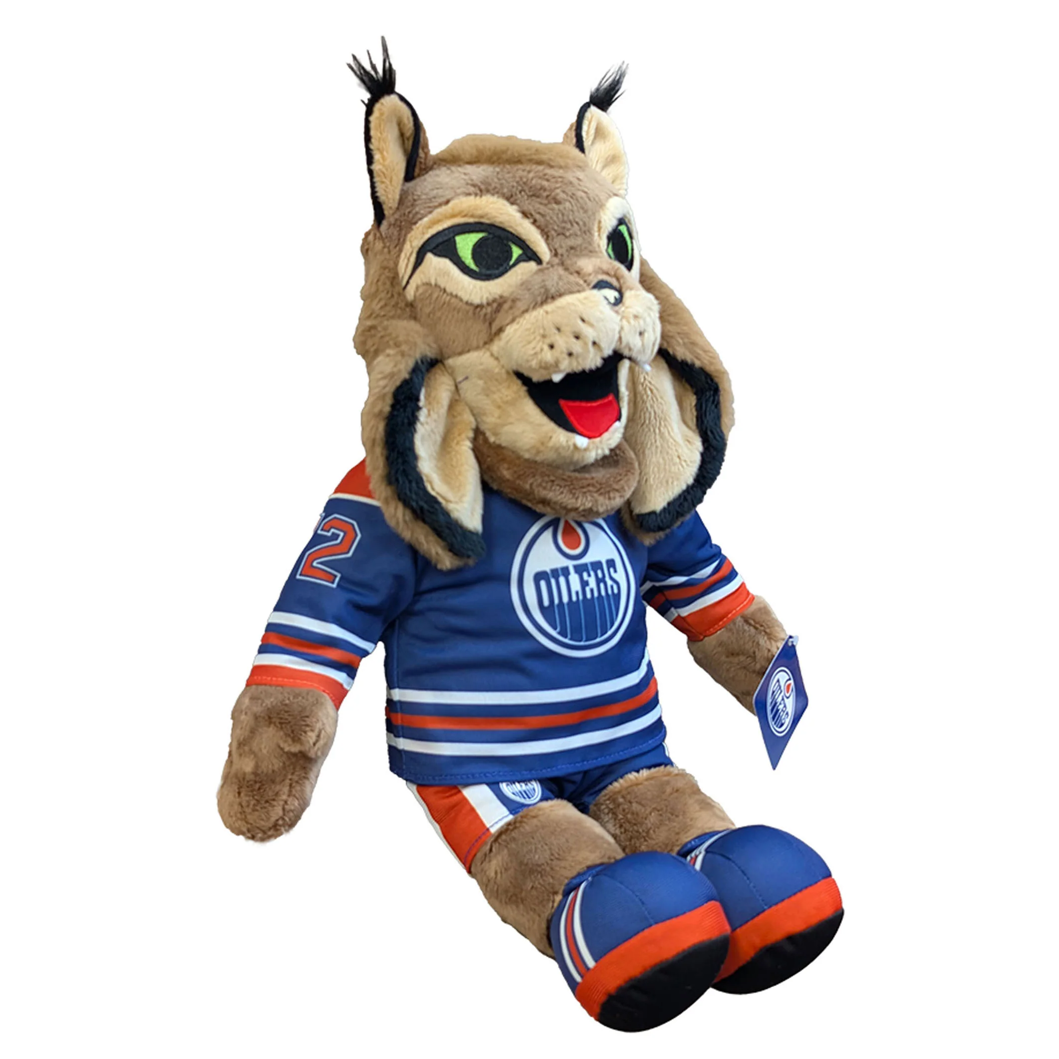 Edmonton Oilers Hunter Mascot Royal Jersey 15" Plushie Toy - Image 5