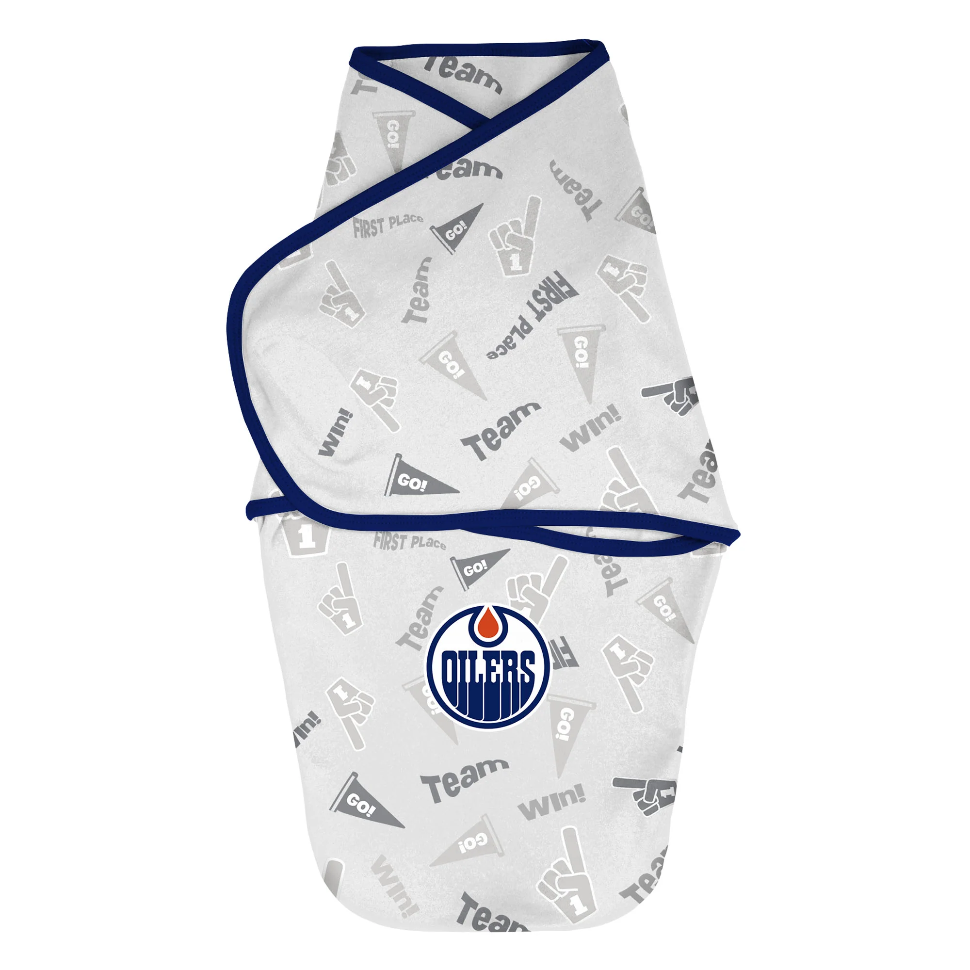 Edmonton Oilers Infant Outerstuff Cocoon 2 Piece Wrap Swaddle - Image 4