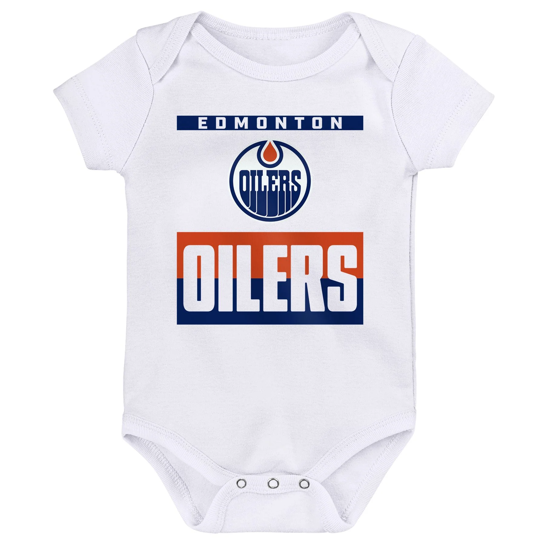 Edmonton Oilers Infant Outerstuff Huddle & Cuddle 2-Pack Creeper Set - Image 3