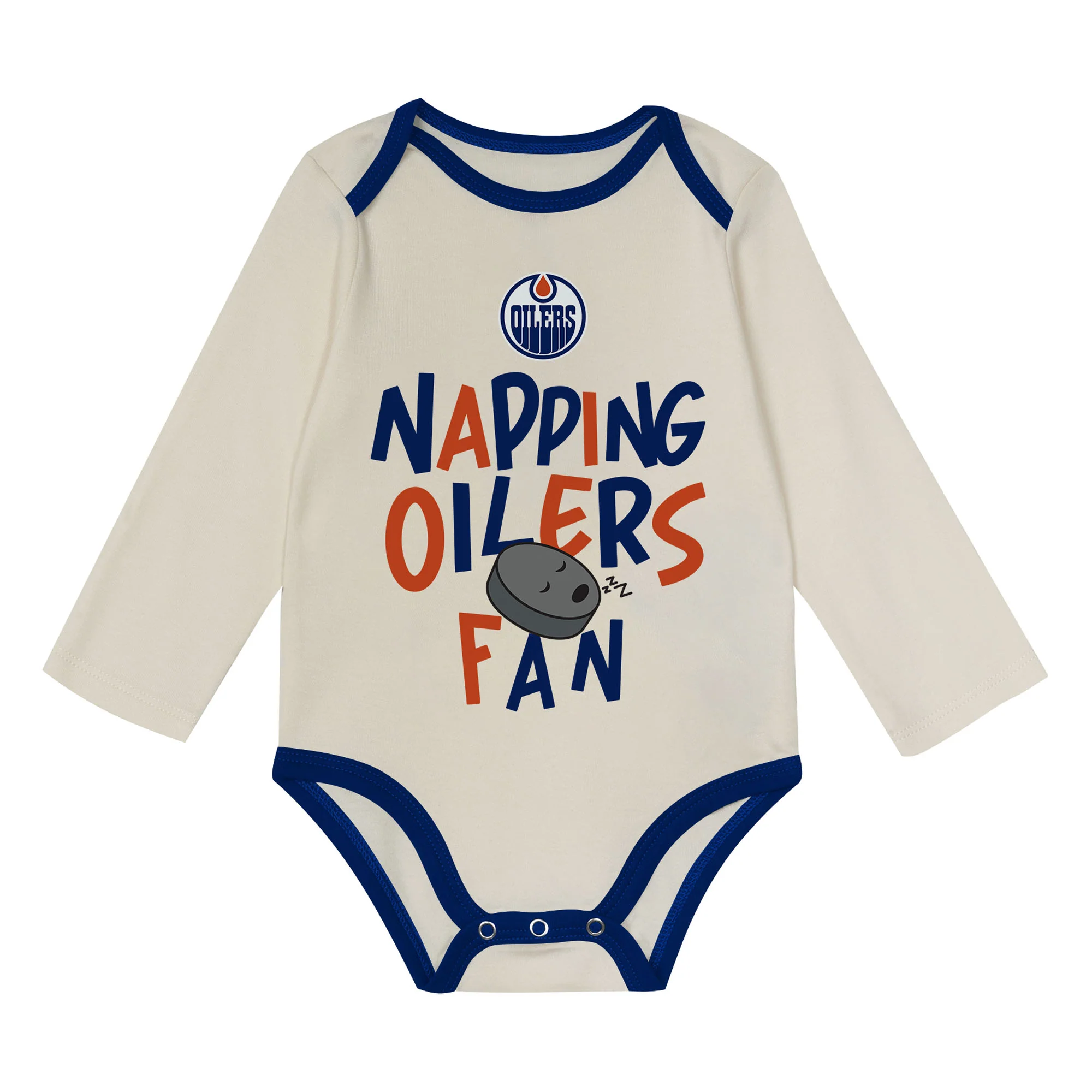 Edmonton Oilers Infant Outerstuff Napping Champ 3-Piece Creeper Set - Image 2