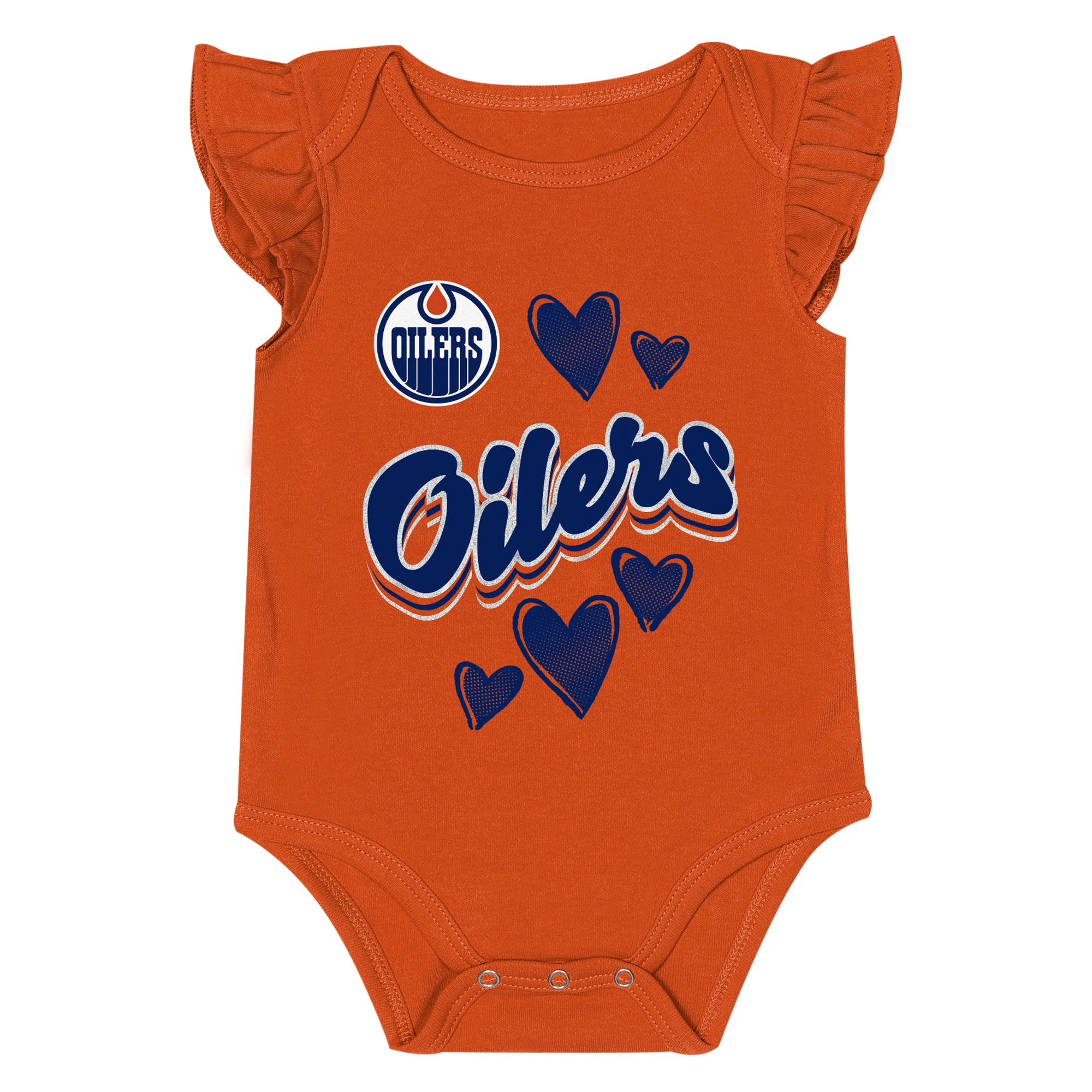 Edmonton Oilers Infant Outerstuff Play Date 3-Piece Creeper Set - Image 4