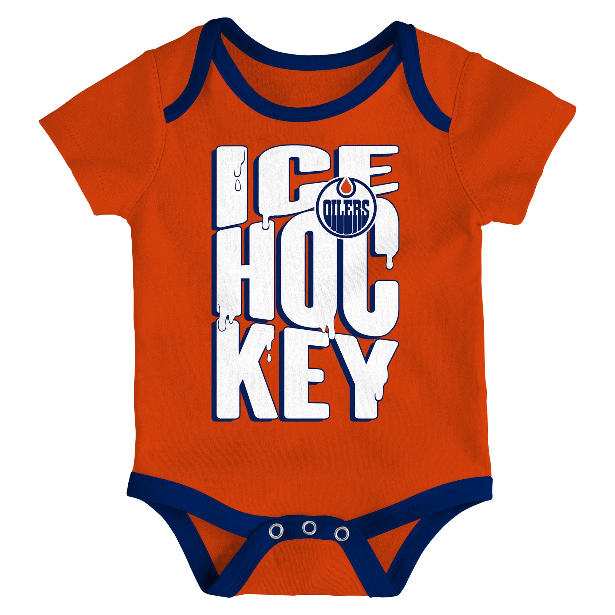 Edmonton Oilers Infant Outerstuff Triple Header 3-Piece Creeper Set - Image 3