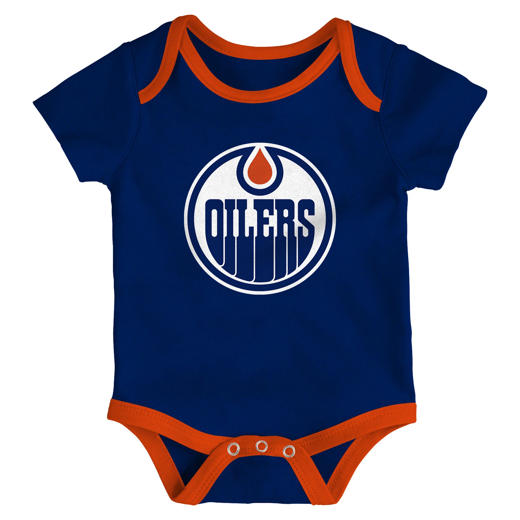 Edmonton Oilers Infant Outerstuff Triple Header 3-Piece Creeper Set - Image 4