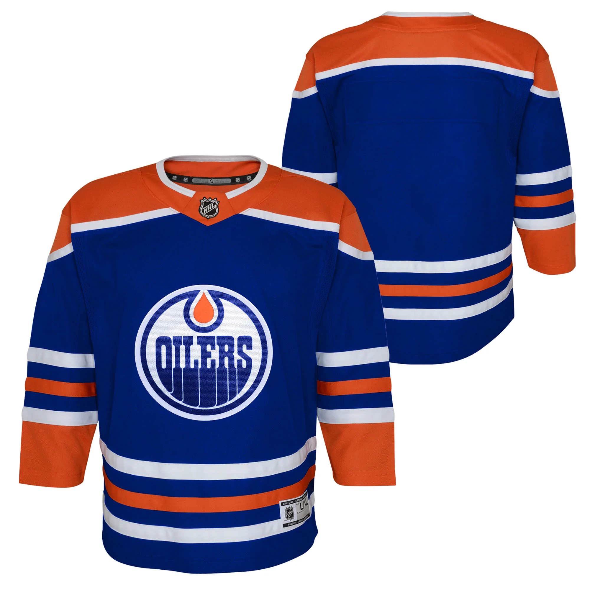 Edmonton Oilers Infant Royal Blue Home Blank Jersey - Image 3