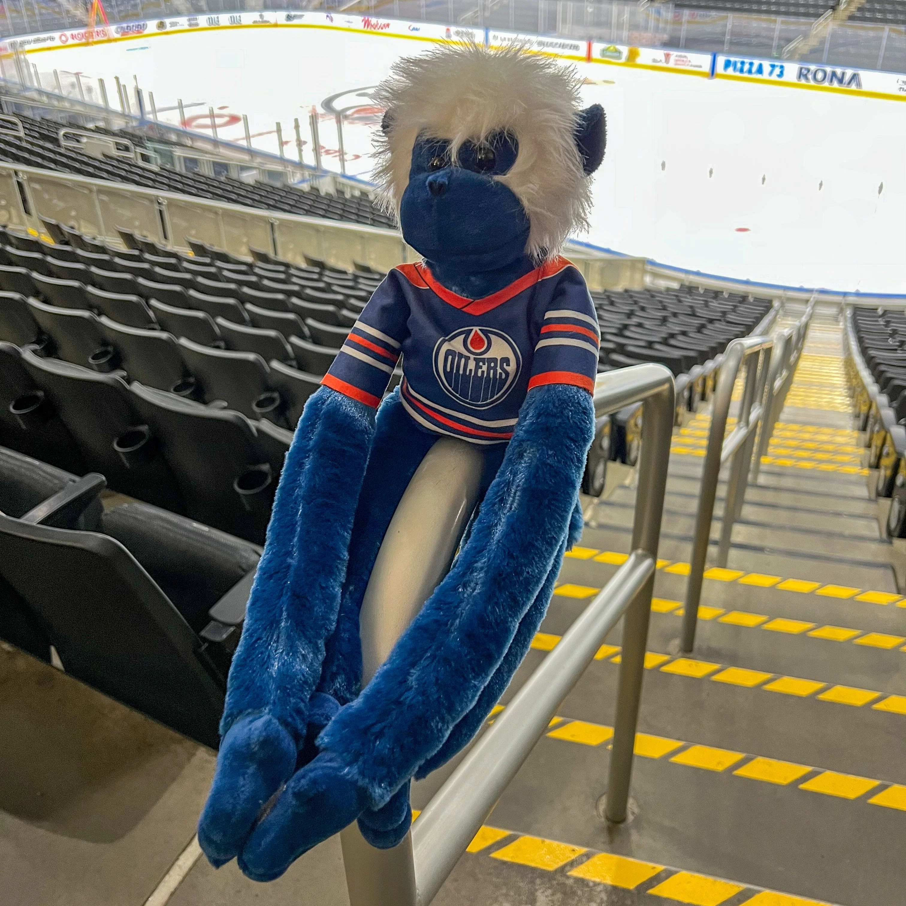 Edmonton Oilers Jersey Monkey Plush