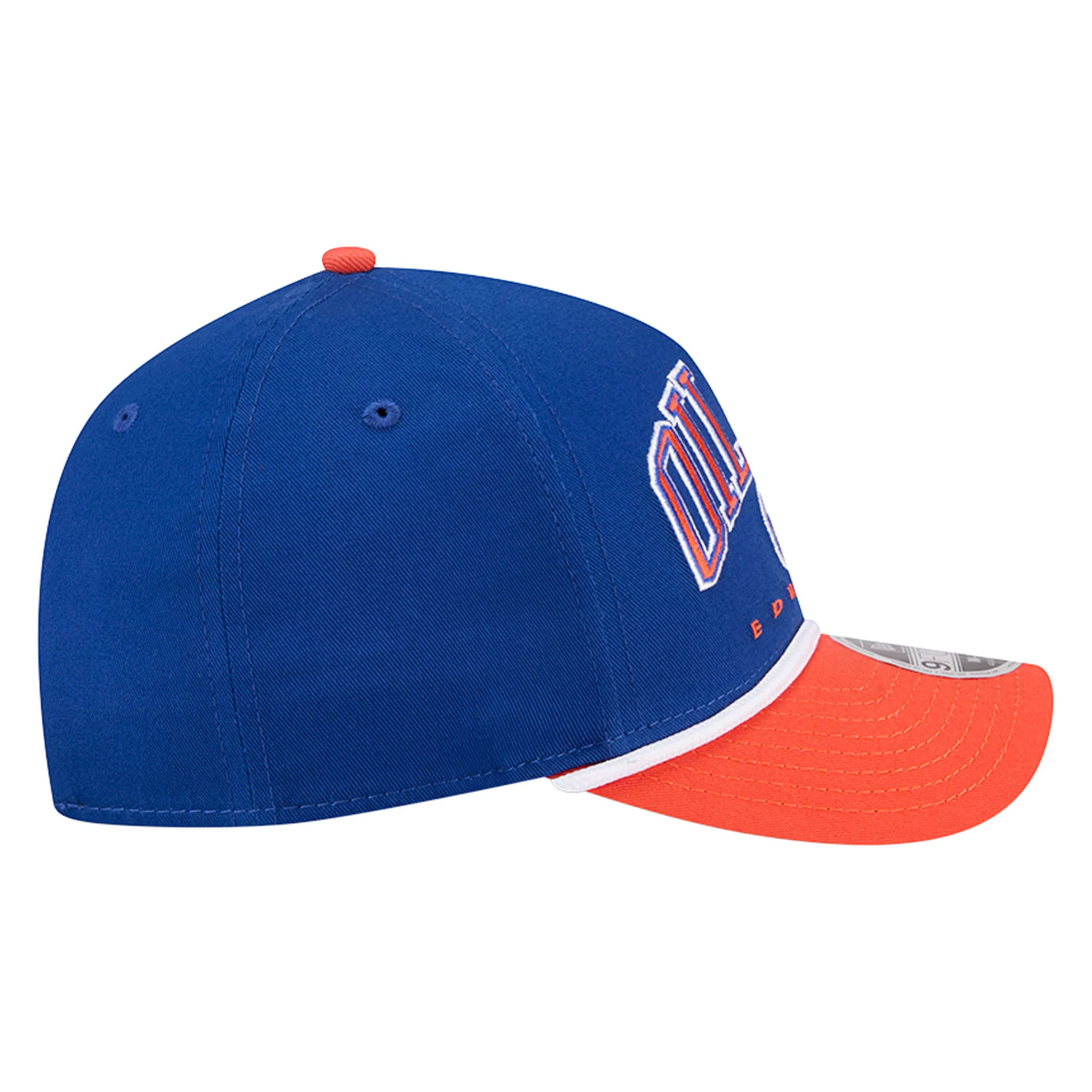 Edmonton Oilers Kids New Era Blue Arch 9FORTY M-Crown Snapback Hat - Image 3