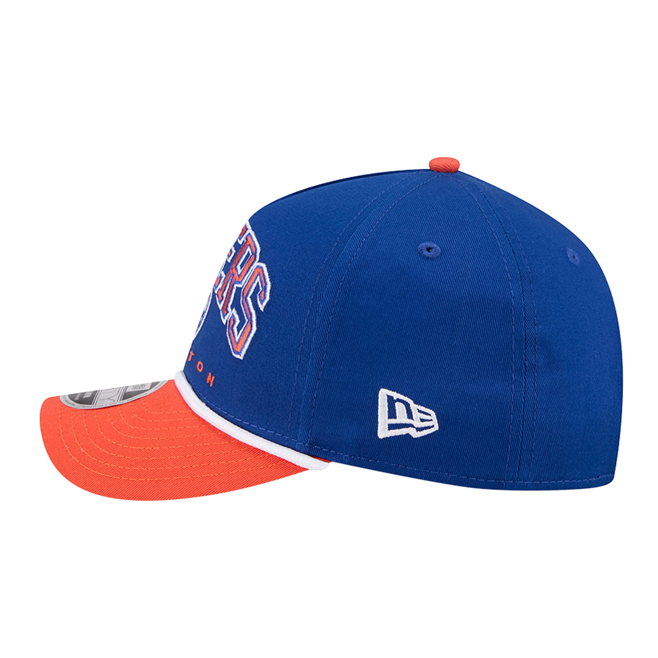Edmonton Oilers Kids New Era Blue Arch 9FORTY M-Crown Snapback Hat - Image 7