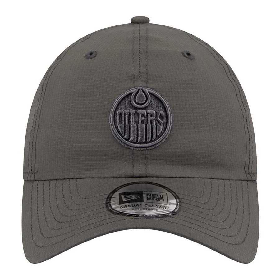 Edmonton Oilers Kids New Era Color Pack Charcoal Grey Ripstop Casual Classic Adjustable Hat - Image 2