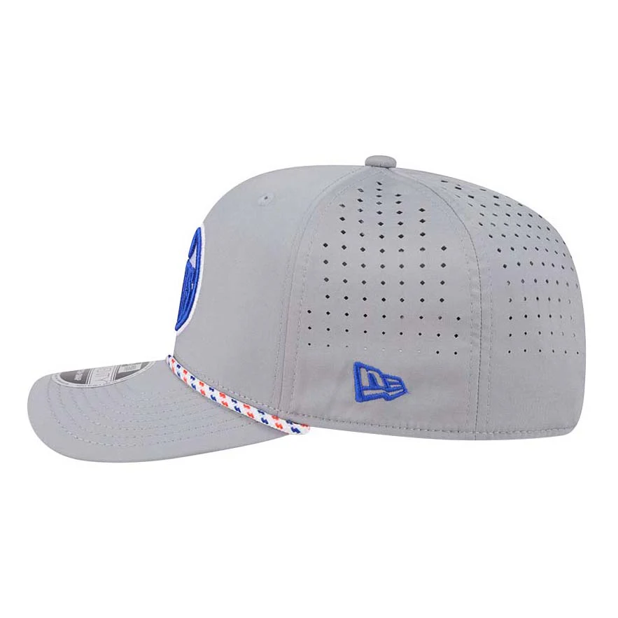 Edmonton Oilers Kids New Era Grey Rope 9SEVENTY Stretch Snapback Hat - Image 5