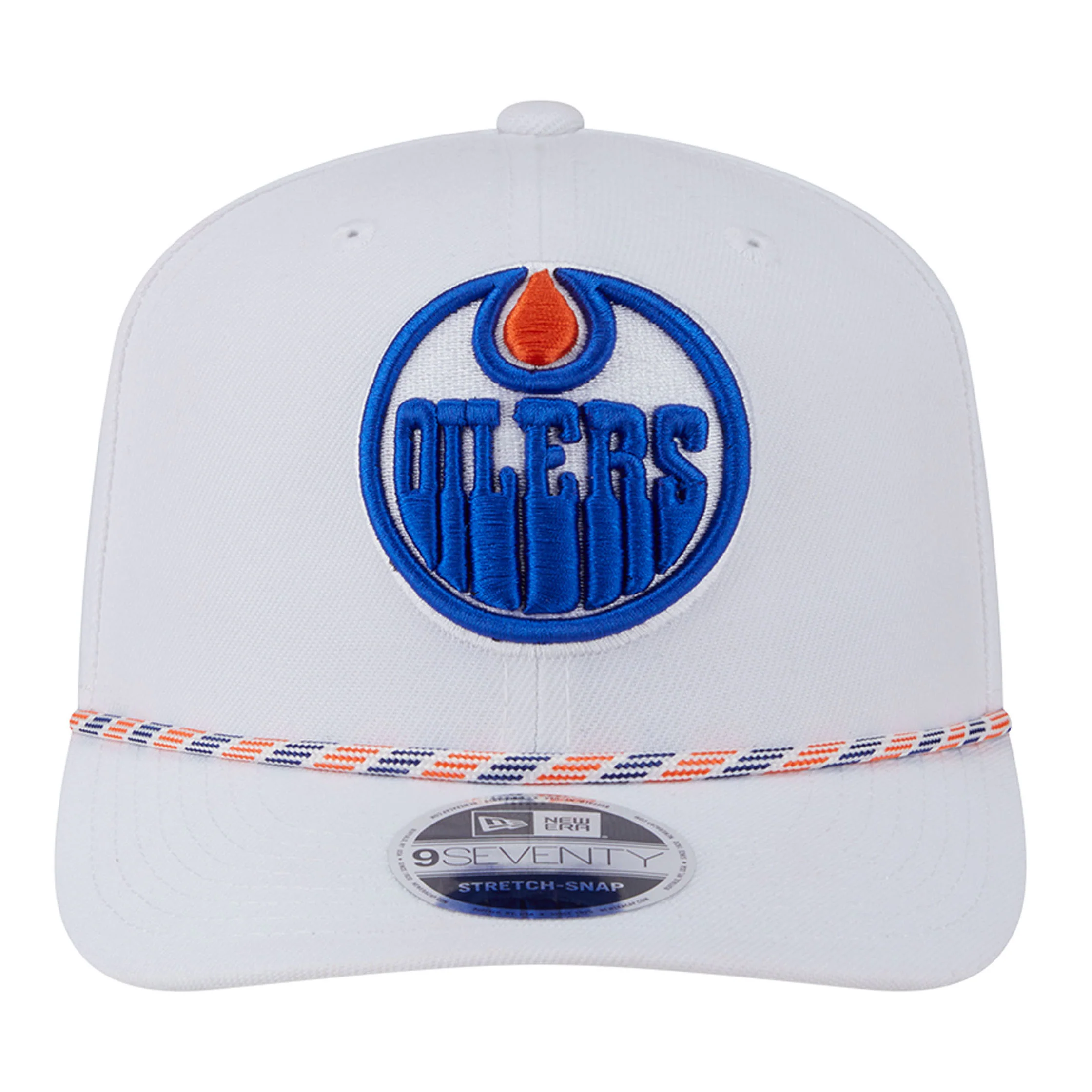 Edmonton Oilers Kids New Era White Rope 9SEVENTY Stretch Snapback Hat - Image 4