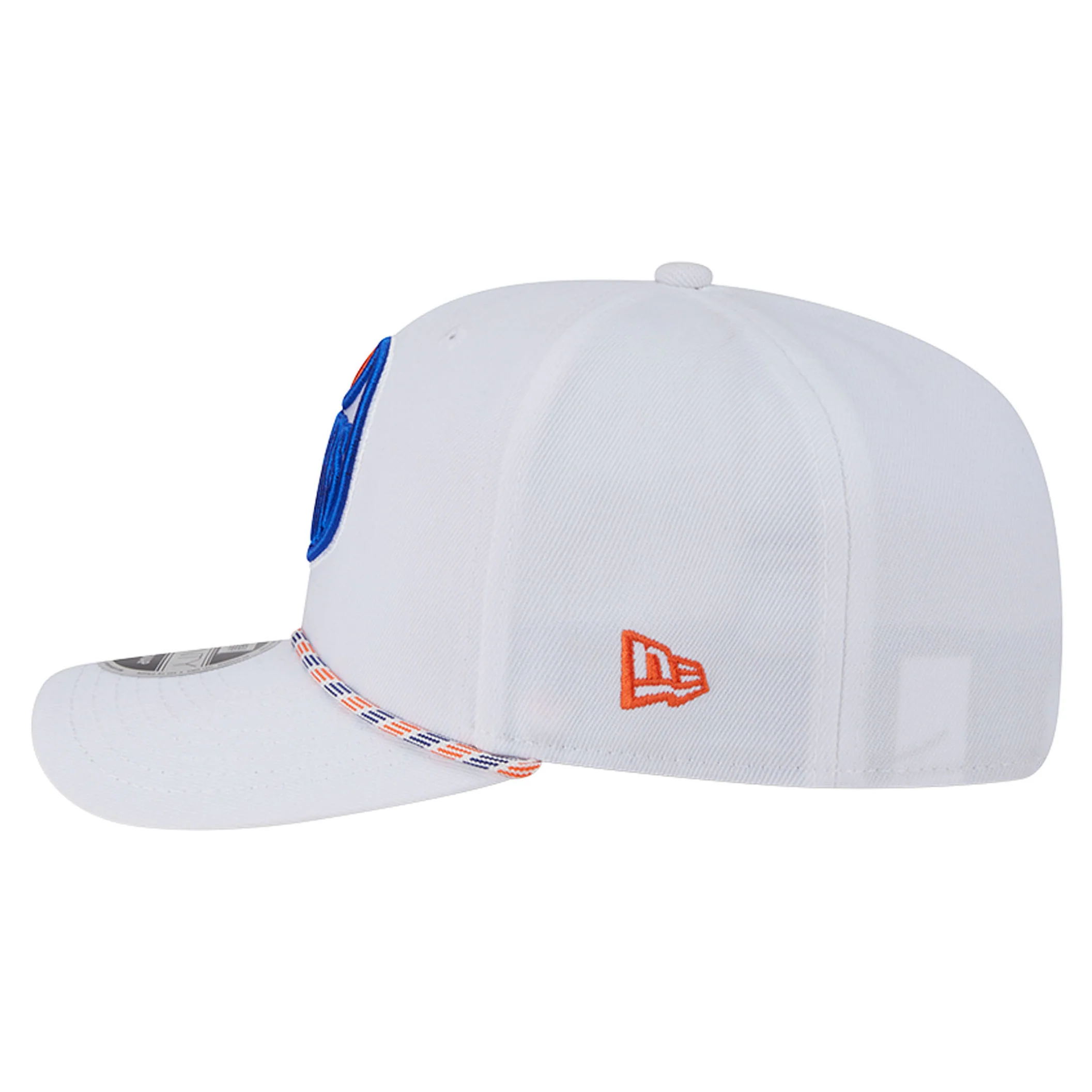 Edmonton Oilers Kids New Era White Rope 9SEVENTY Stretch Snapback Hat - Image 5
