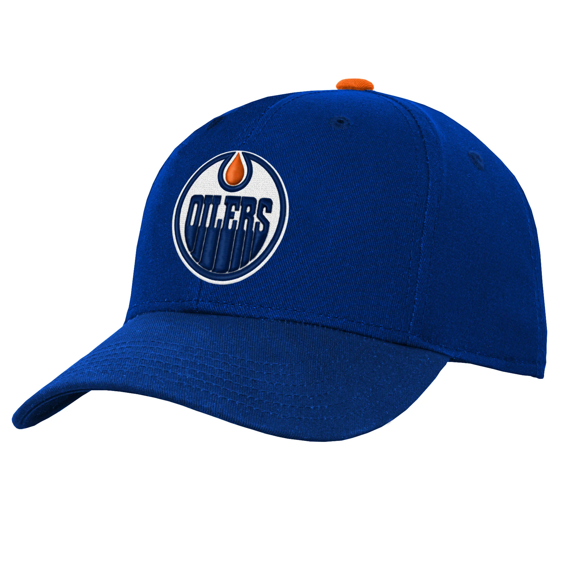 Edmonton Oilers Kids Outerstuff Royal Precurved Snapback Hat