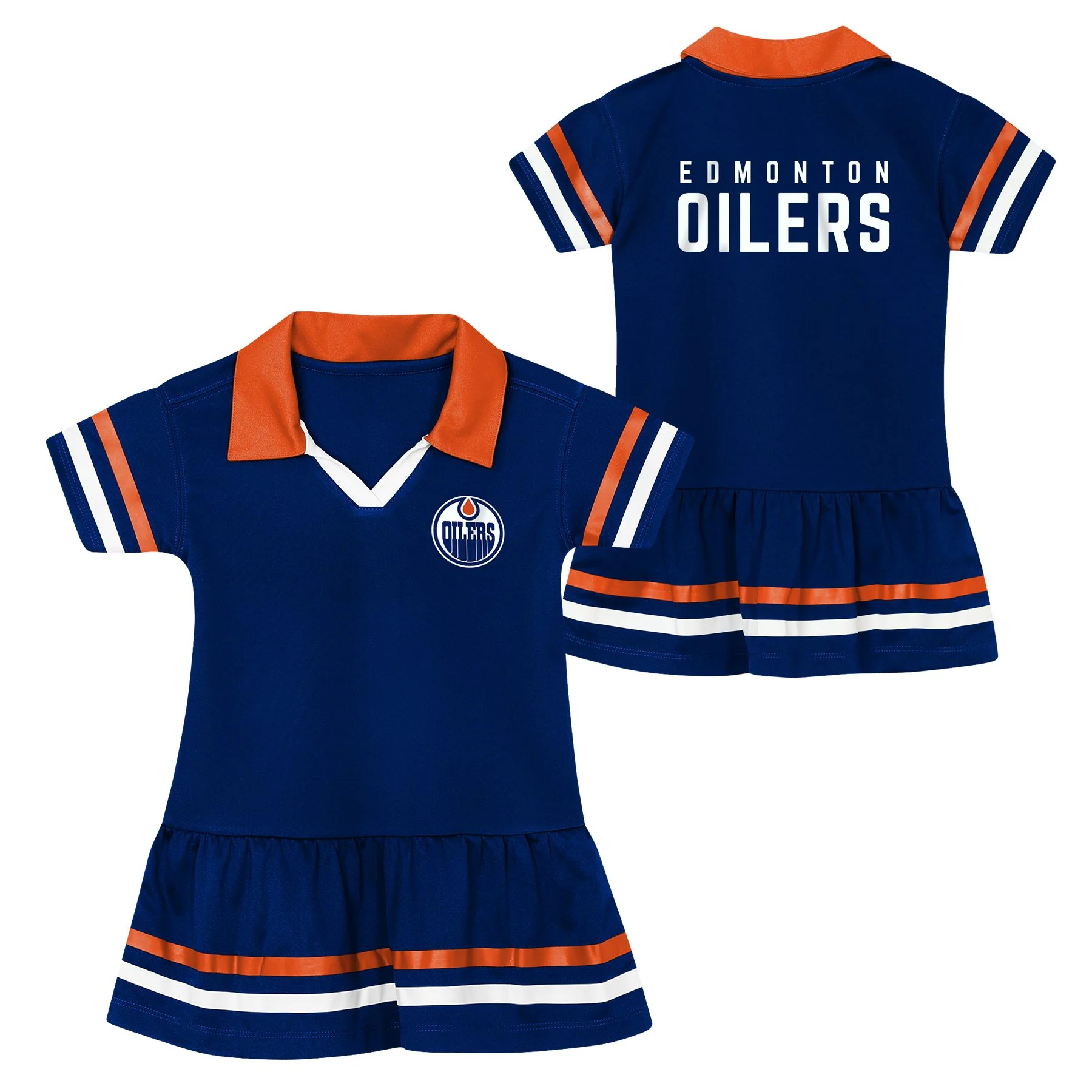 Edmonton Oilers Kids Outerstuff Star Player Navy Fashion Jersey - Image 3